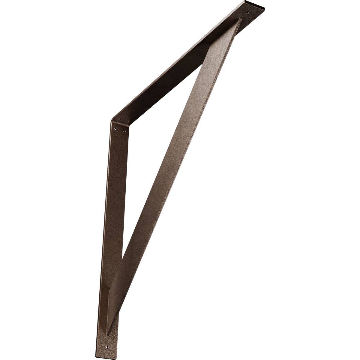 Ekena Millwork BKTM02X24X24TRHDB Traditional 24-in x 2-in x 24-in Bronze Steel Countertop support bracket