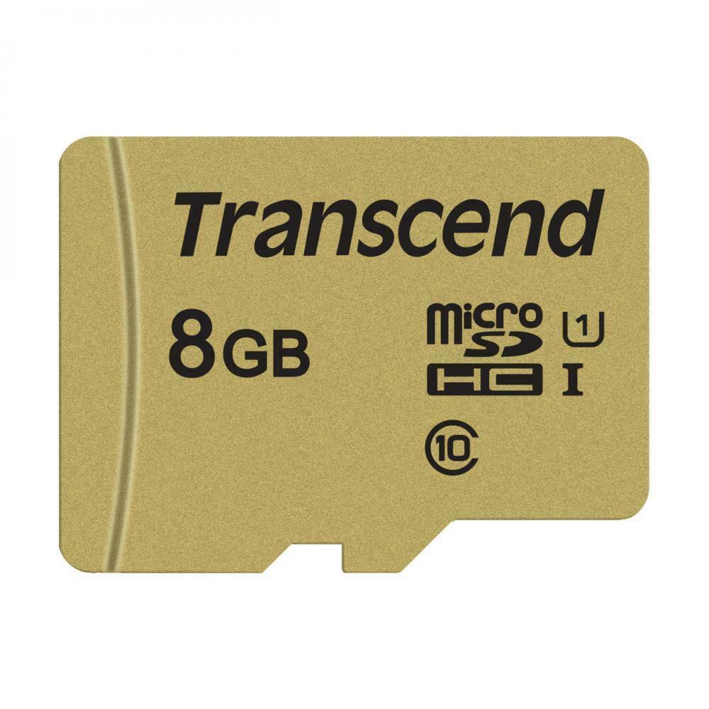  MGGD7318 Transcend TS8GUSD500S Micro SDHC 8 Gb UHS-I U1 Memory Card