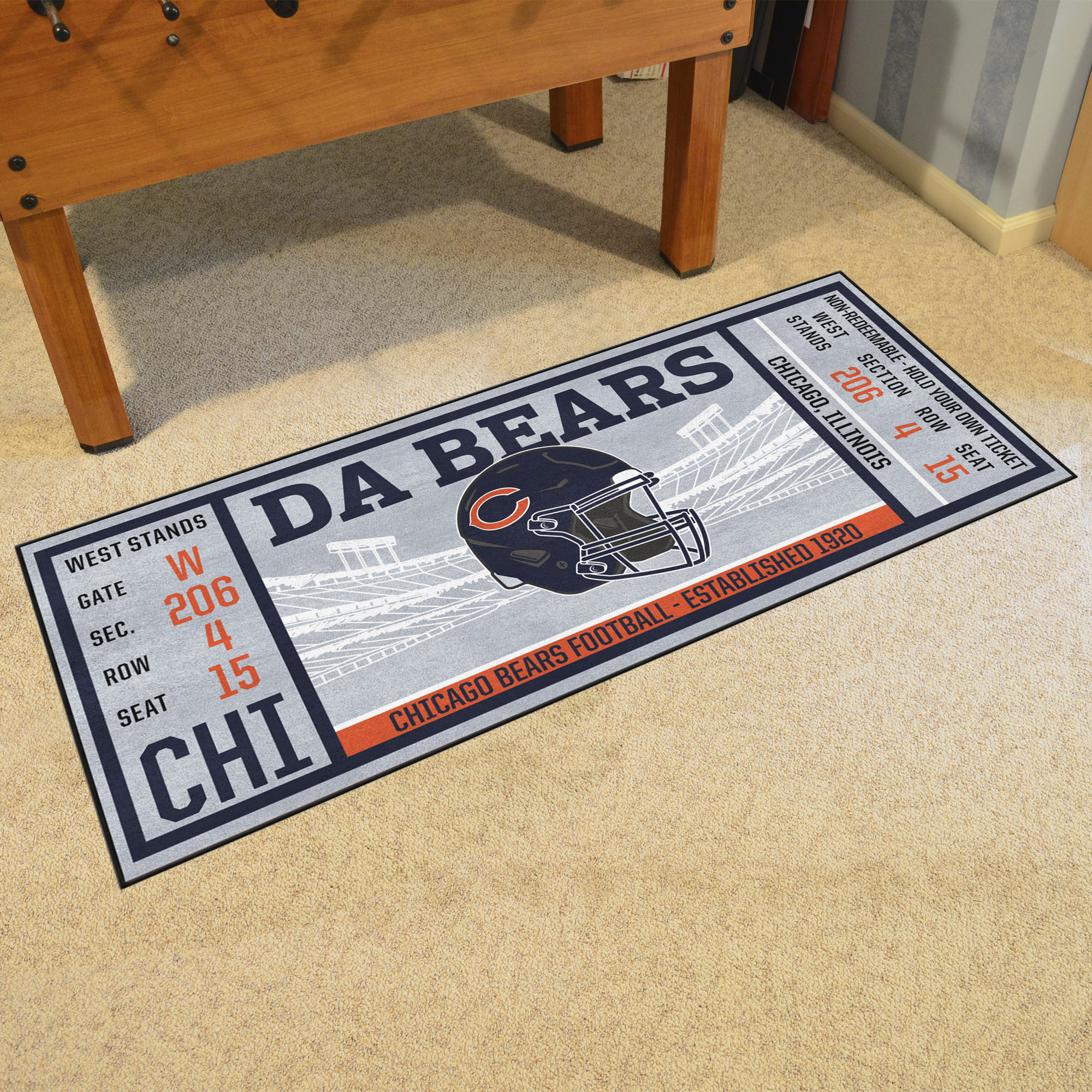 Fan Mats NFL Jacksonville Jaguars Ticket Runner