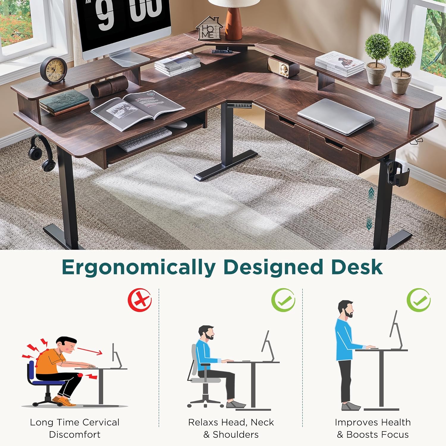 DecorUHome ELD60LS-DWT-PRO desks - View #4