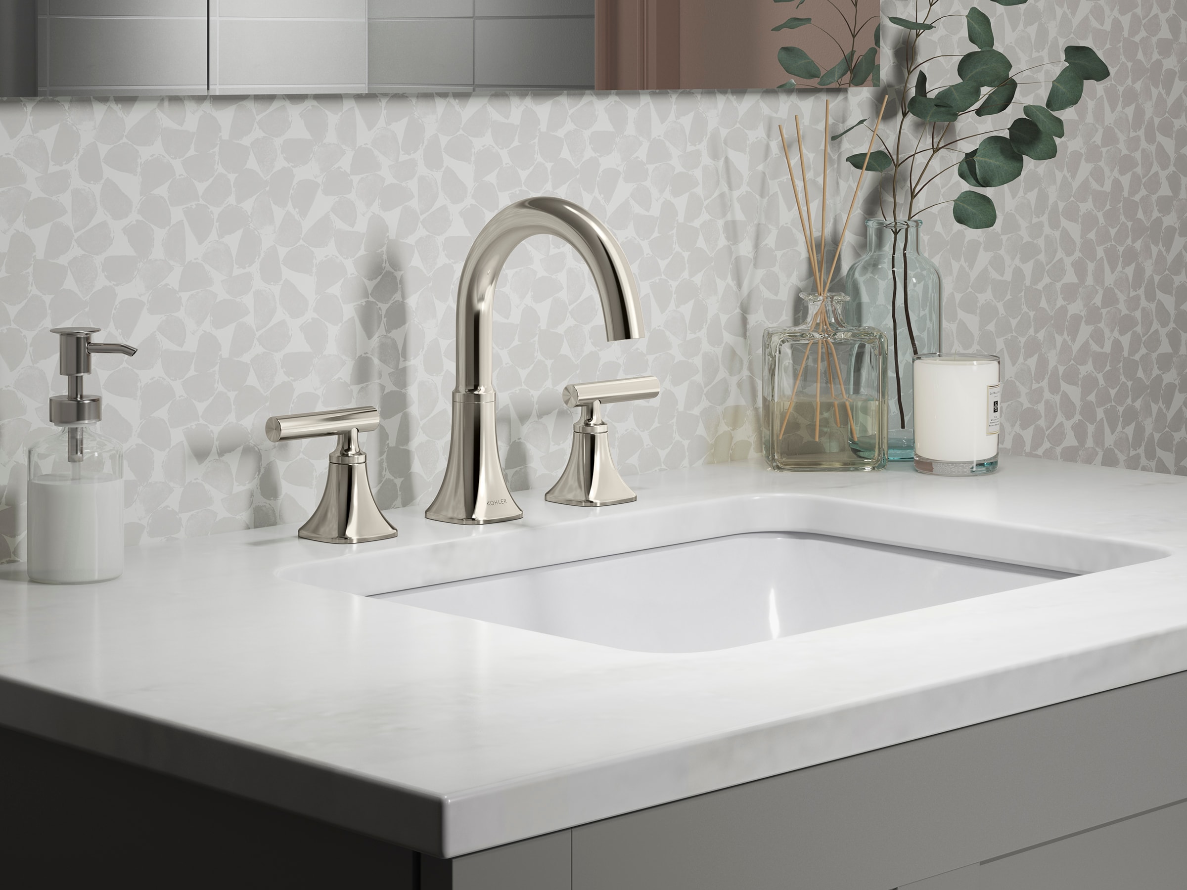 KOHLER REC27954-4D-SN Lavatory-Faucets - View #3
