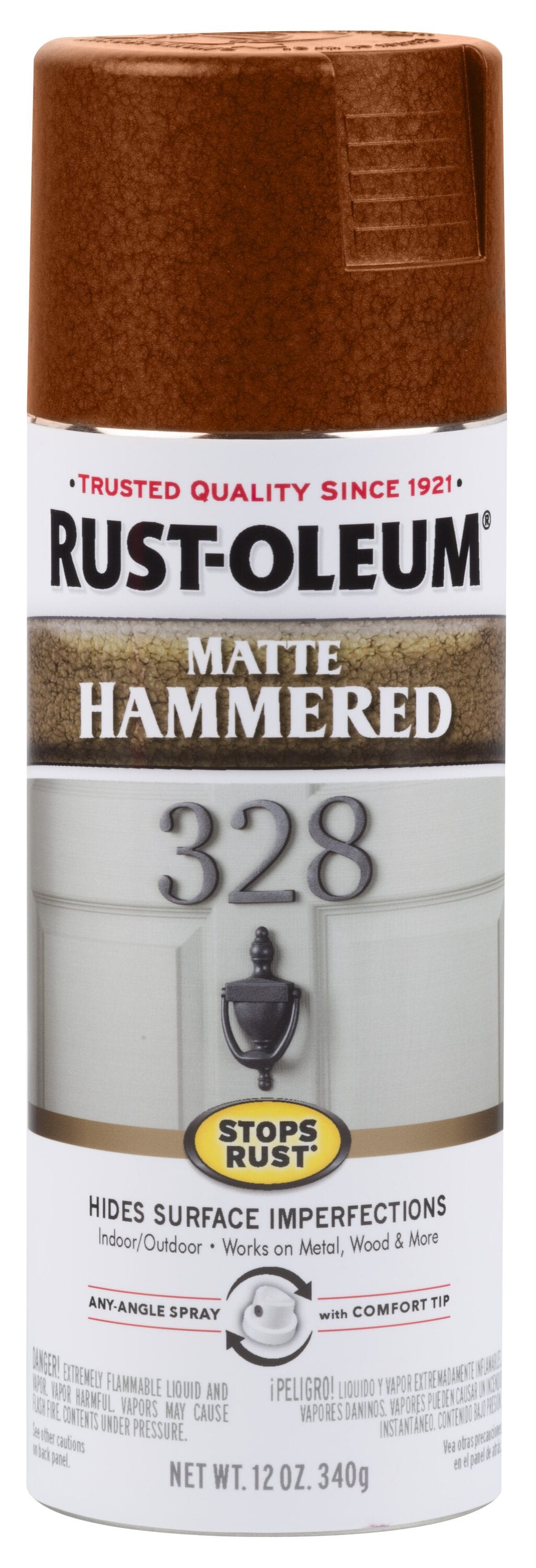 Rust-Oleum Stops Rust Antique Brass Metallic Spray Paint 11 oz. (Pack