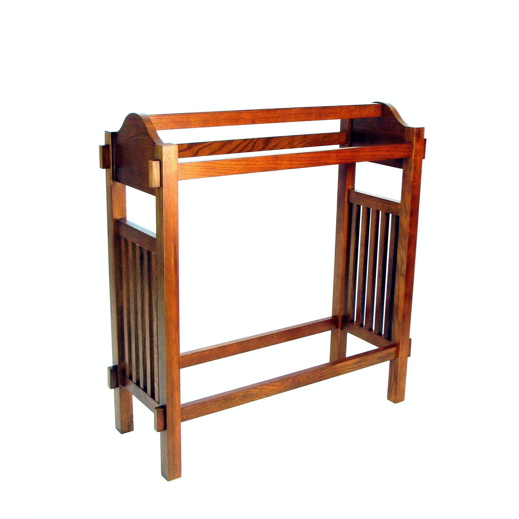 Benzara BM210416 Brown Freestanding Blanket ladder