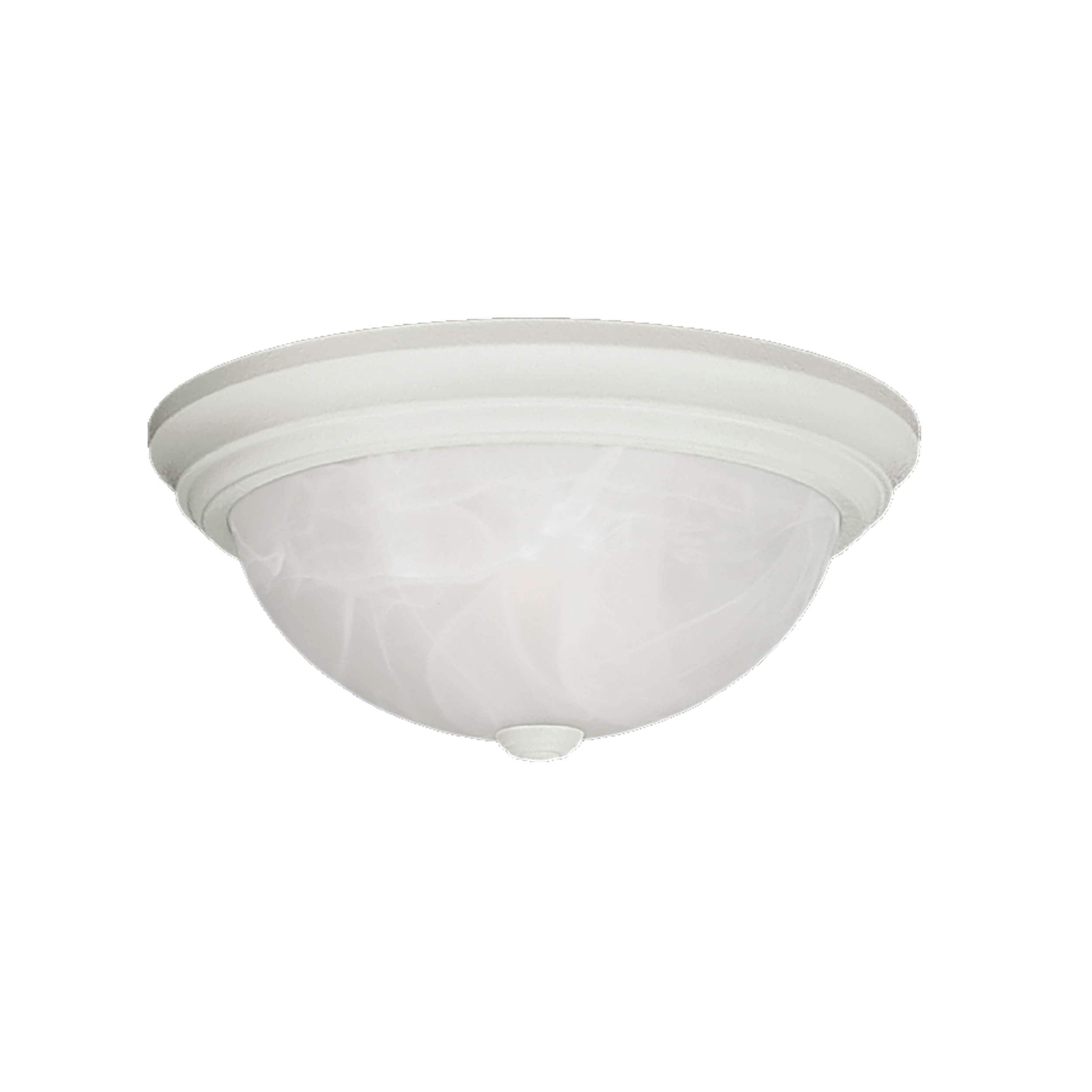 Millennium Lighting 563-WH Flush Mount 2-Light 13-in White Flush Mount Light