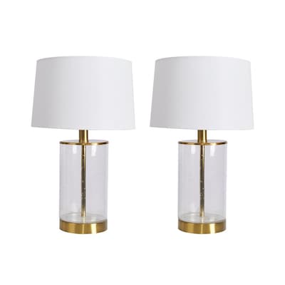 Antique Brass Rotary Socket Table Lamp, Iconic Bedside Table Lamps Set Of 2