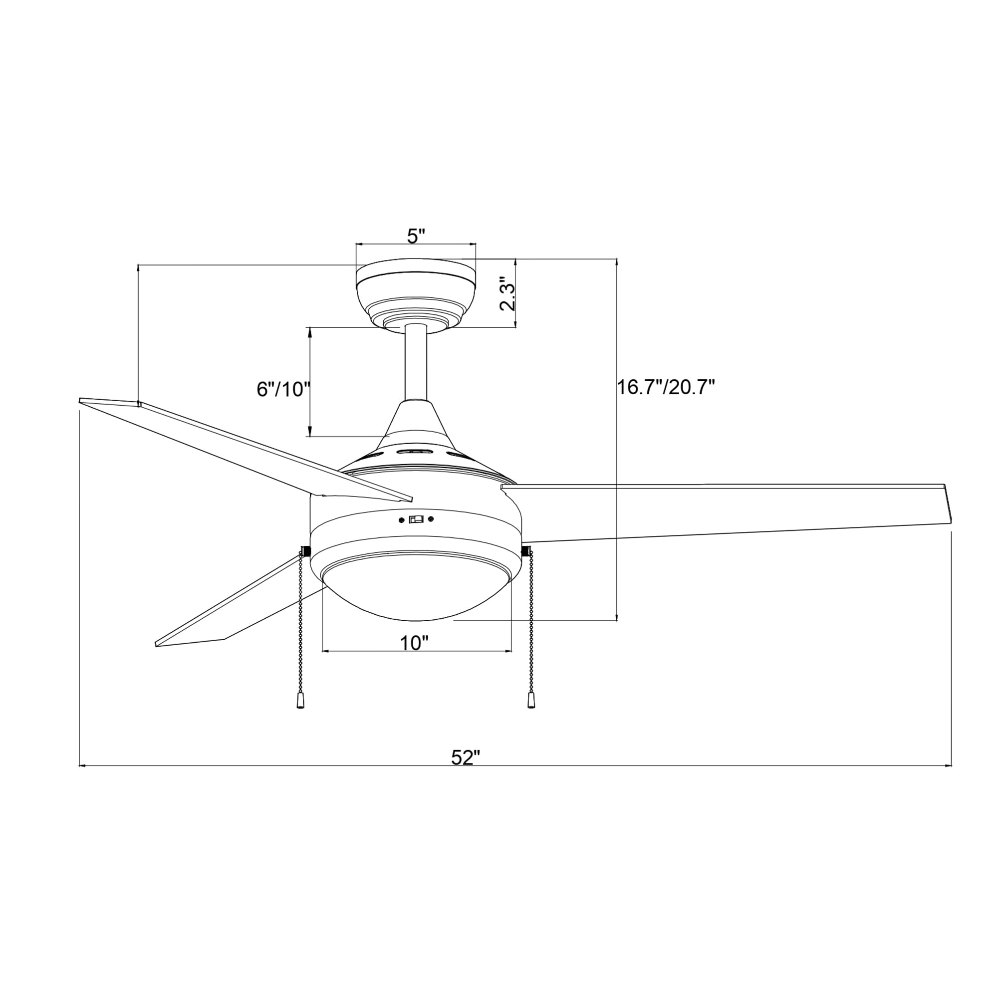 Edvivi FFG7715BK Ceiling-Fans - View #4