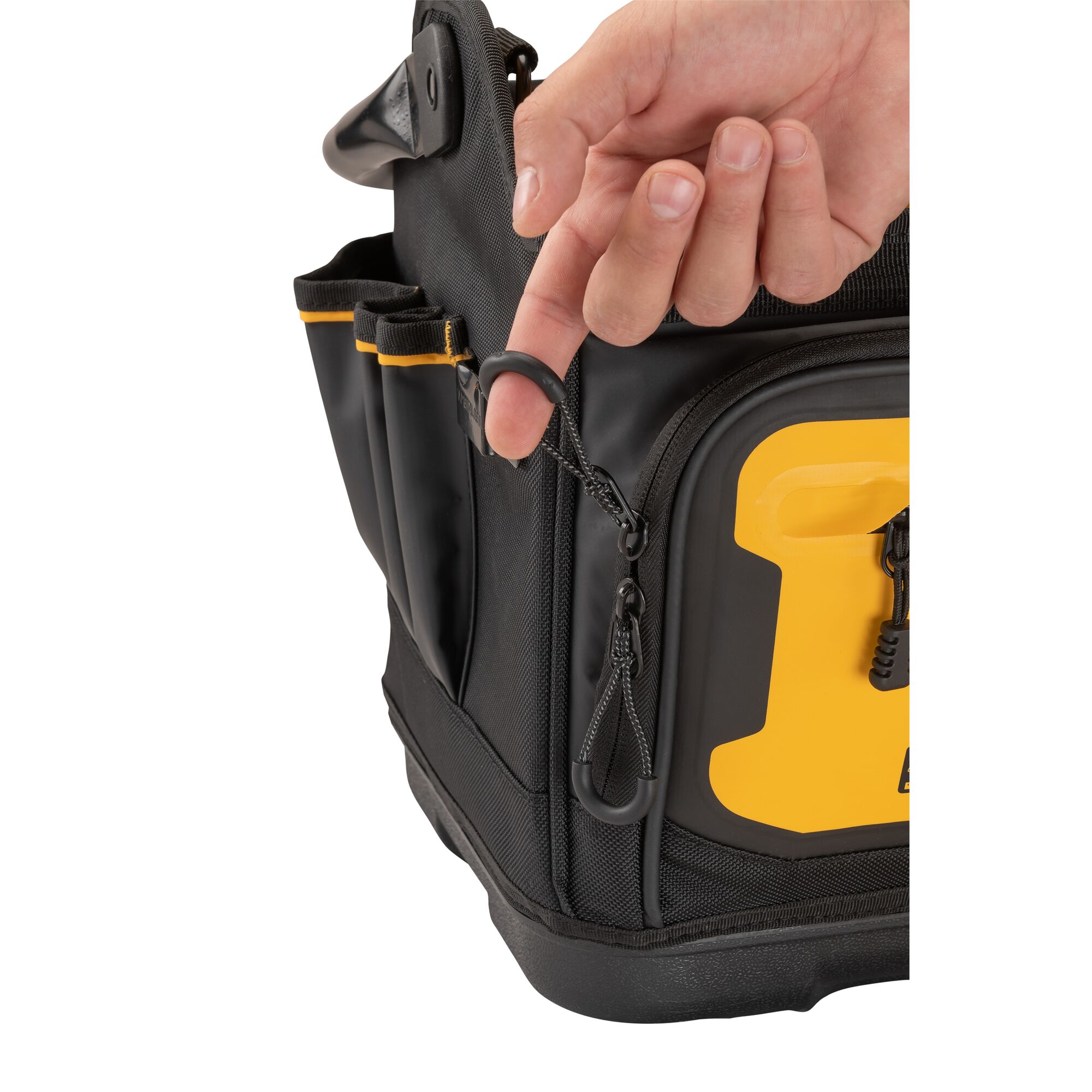 DEWALT Black- Yellow Ballistic Nylon 2-in 5-Gallon Bucket Organizer in the Tool  Bags department at