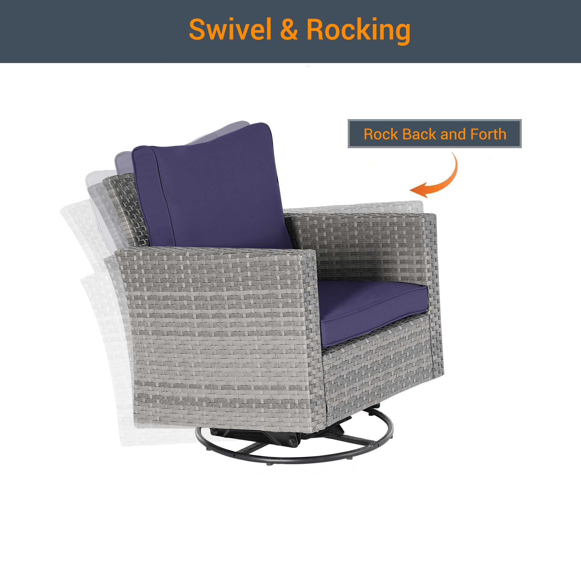 Sonkuki SD-C-HNY-S1 Patio-Conversation-Sets - View #5