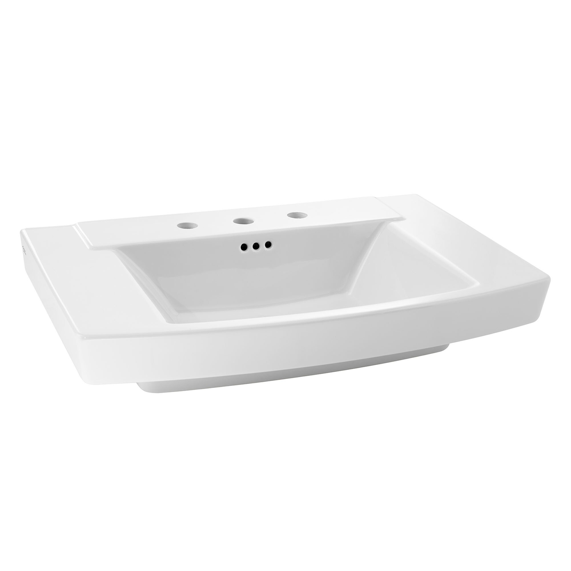 American Standard Townsend White Fire Clay Transitional Pedestal Sink ...