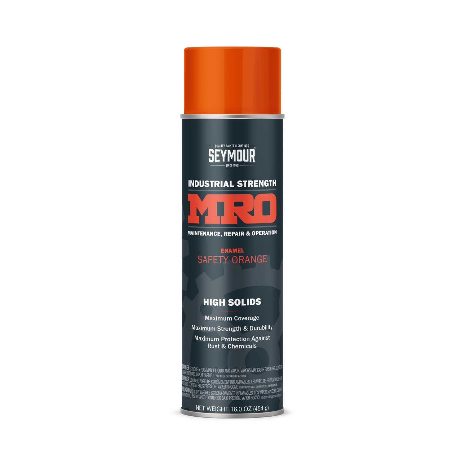 SEYMOUR 0006201451 6 -Pack High-gloss Safety Orange Enamel High Heat Spray paint and primer in one ( NET WT. 16-oz )