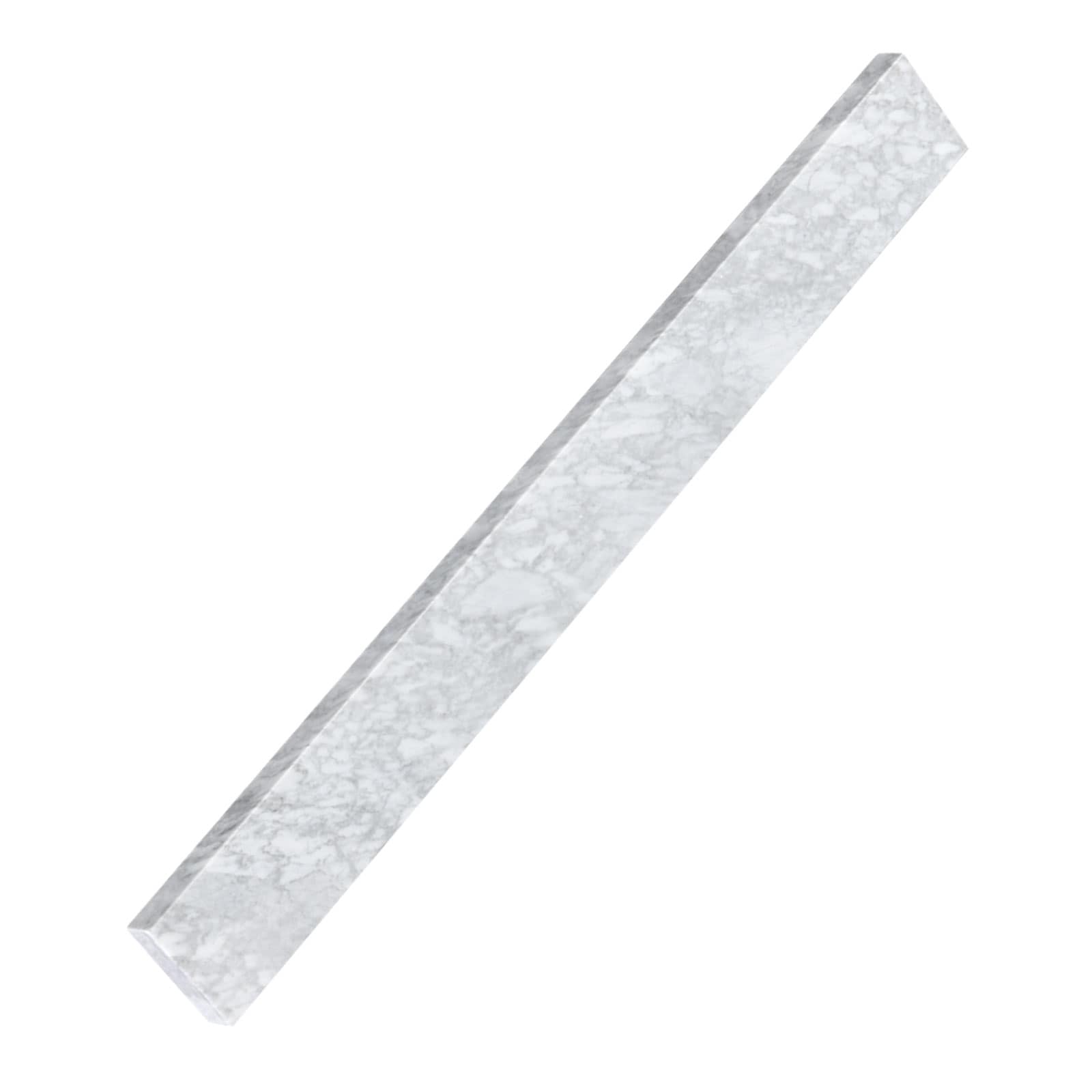 Dornberg 36-in Marble Bathroom Vanity Backsplash in Carrara White