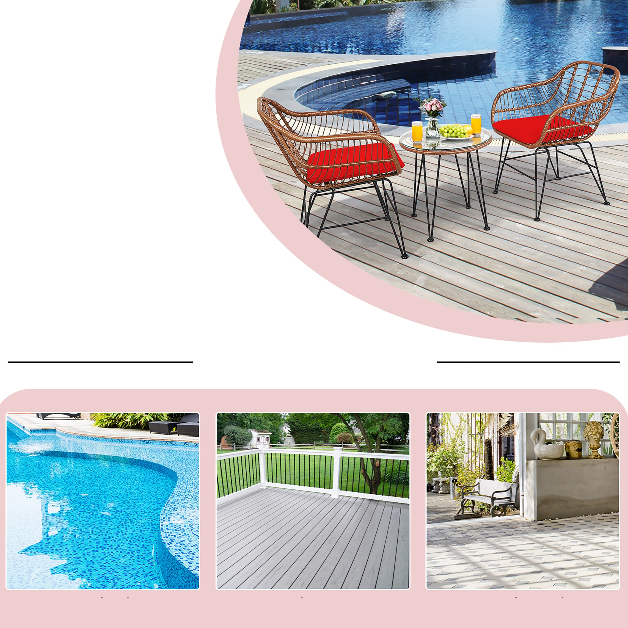 Costway OP70837RE Patio-Conversation-Sets - View #5