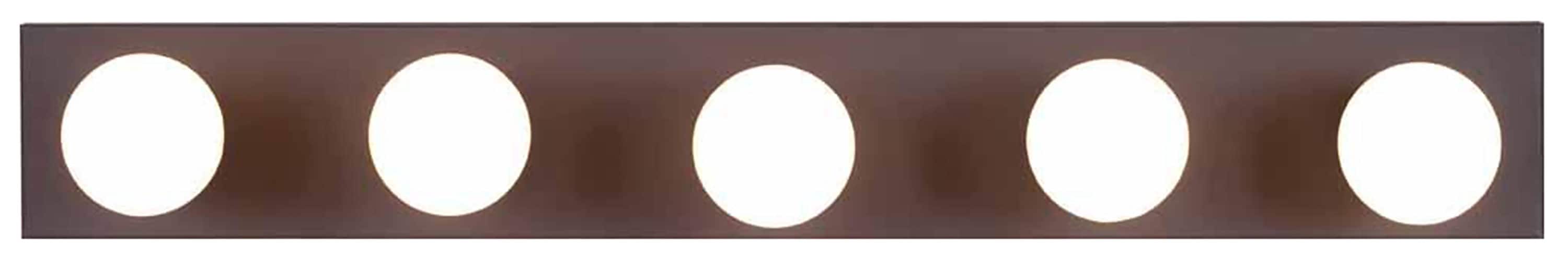 Volume Lighting V1025-79 30-in 5 -Light Antique Bronze Transitional Vanity light bar