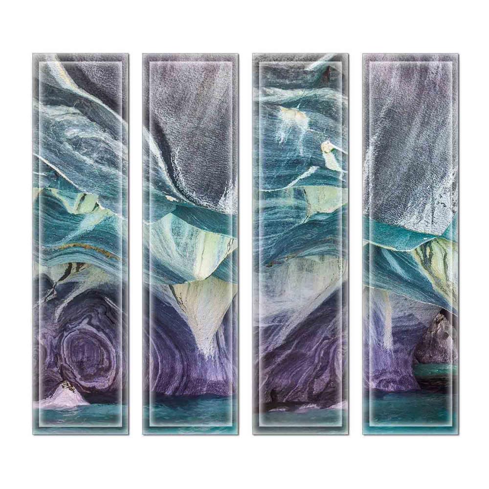 Instant Mosaic 9910102 Upscale Designs 32-Pack Multicolor 3-in x 12-in Glossy Glass Random Wall Tile