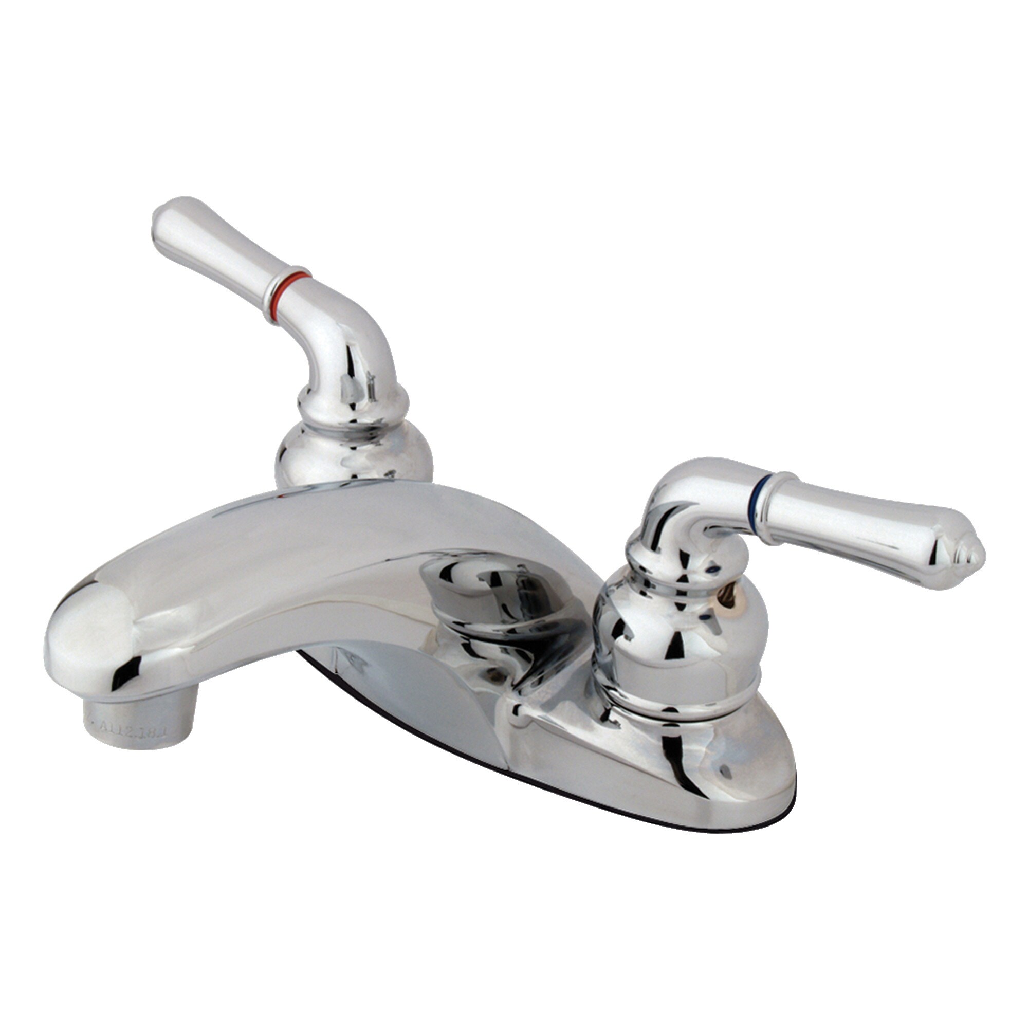 Elements of Design EB621LP Magellan Polished chrome 4-in centerset 2-handle Low-arc Residential Handle Bathroom Sink Faucet