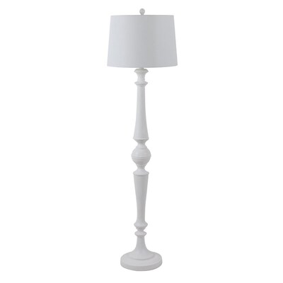 Decor Therapy 59.5-in Satin White Floor Lamp in the Floor Lamps department  at Lowes.com