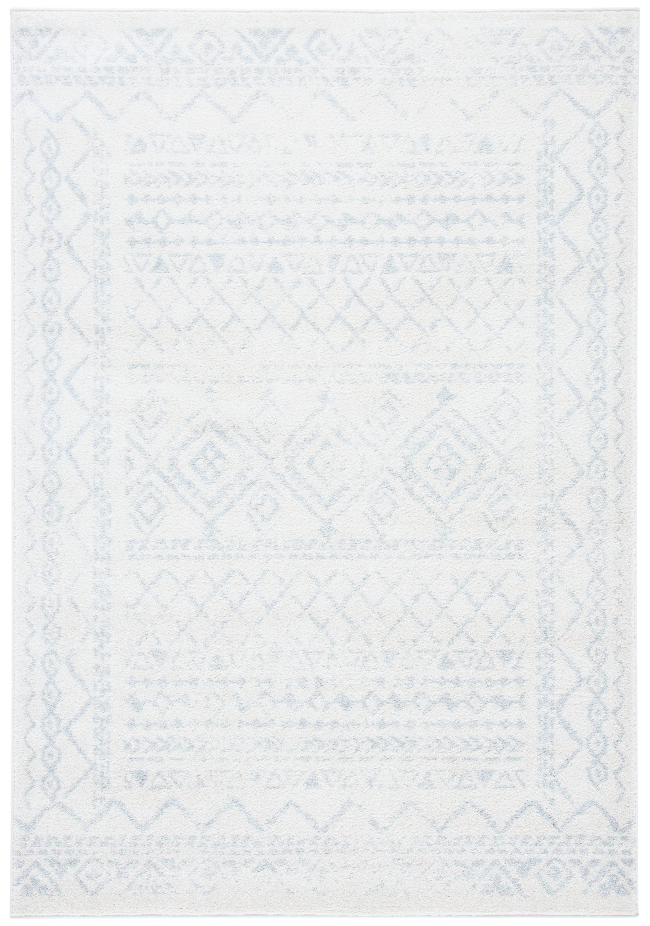 Safavieh TUL268B-9 Tulum Grady 9 x 12 (ft) Loomed Polypropylene Ivory/Light Gray Rectangular Indoor Distressed/Overdyed Bohemian/Eclectic Area rug