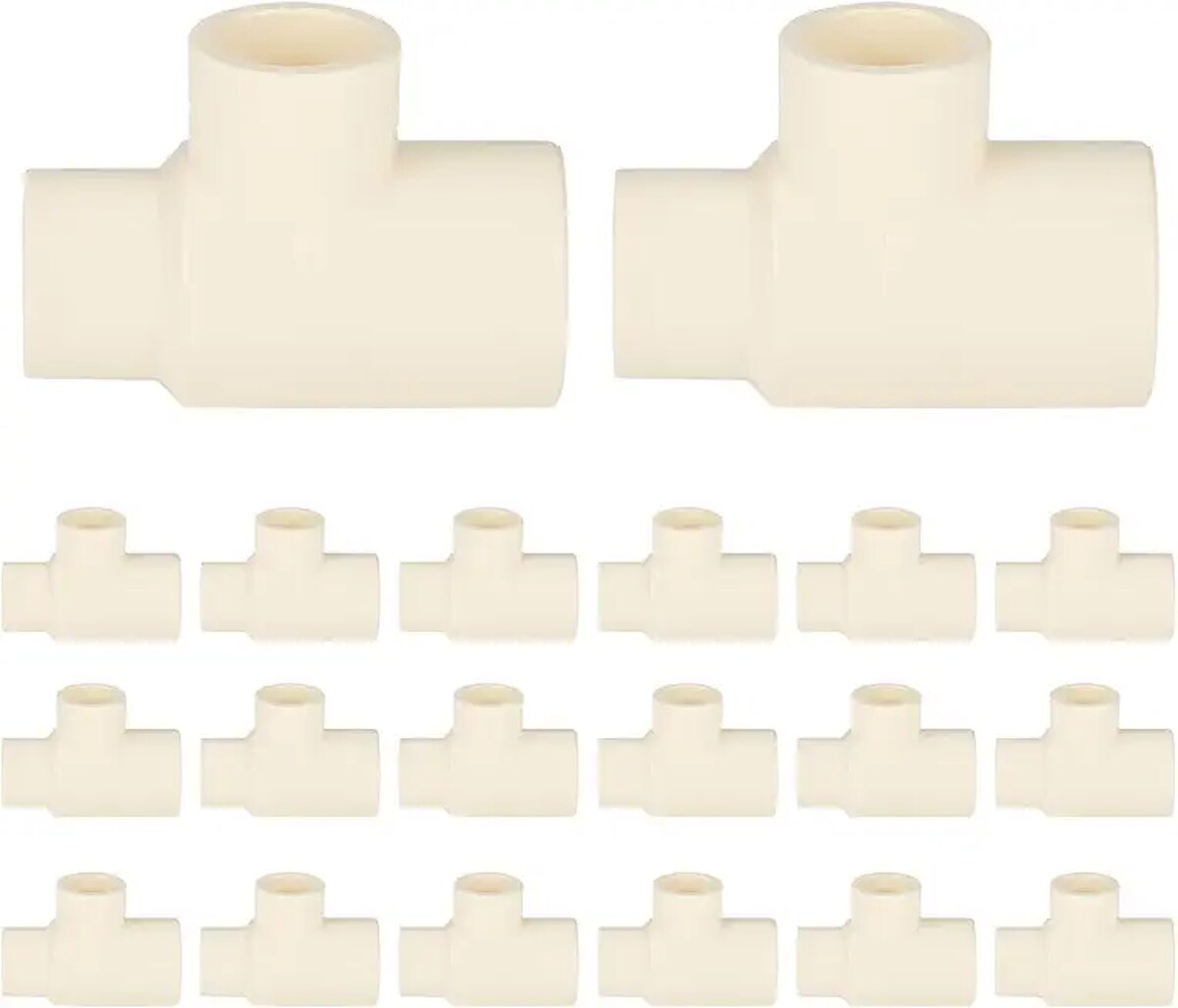 EFIELD  20-PACK CPVC Tee Fittings 3/4 inch x 1/2 inch x 1/2 inch CPVC-CTS Slip Reducing Tee