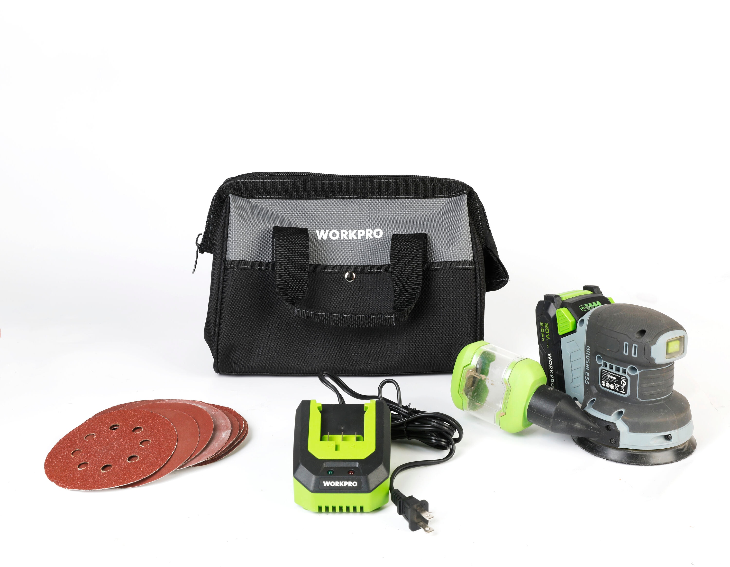 WORKPRO W241107 20-volt Brushless Power Tool Combo Kit with Hard Case ( Charger Included )