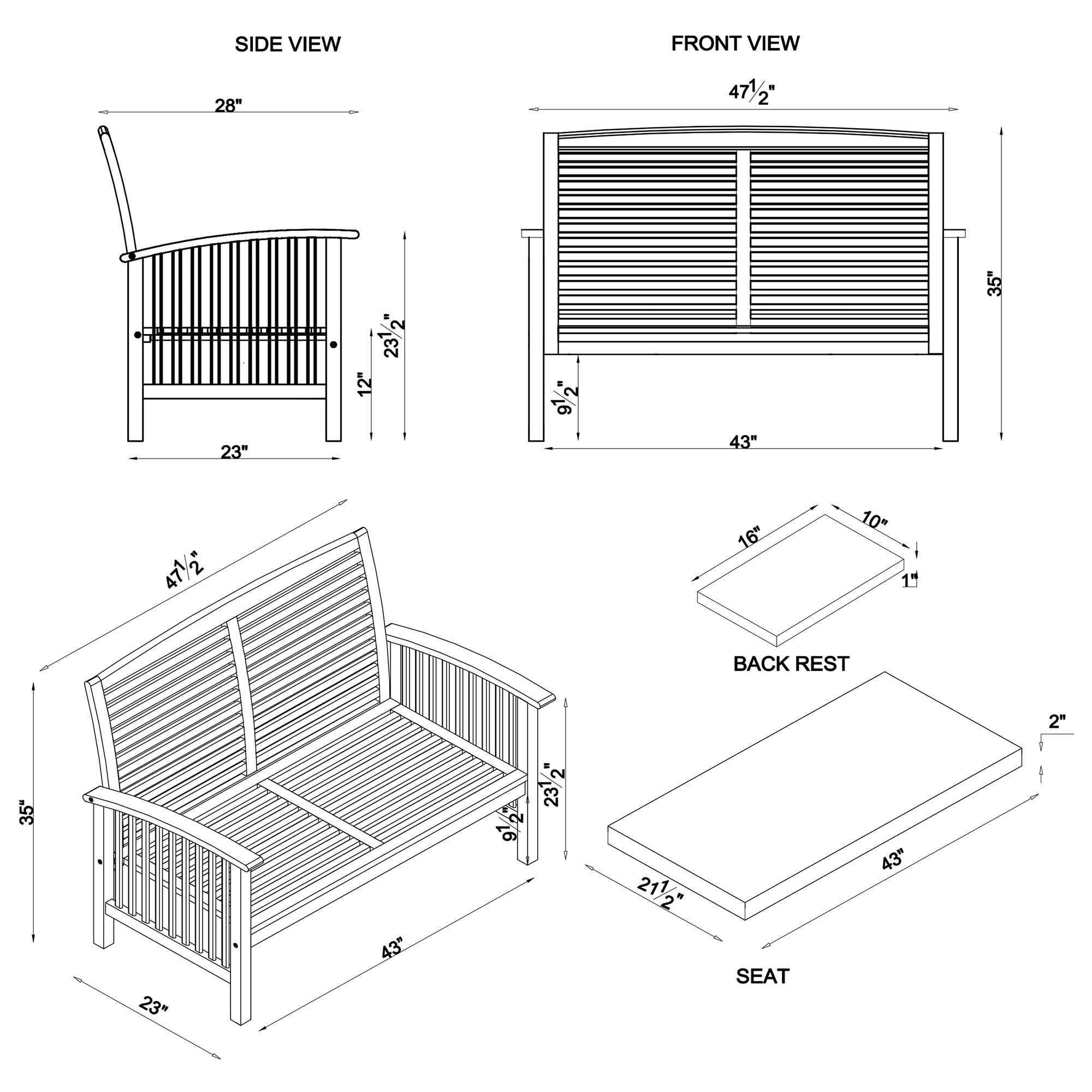 Alaterre Furniture ANLY0123EBO Patio-Conversation-Sets - View #5