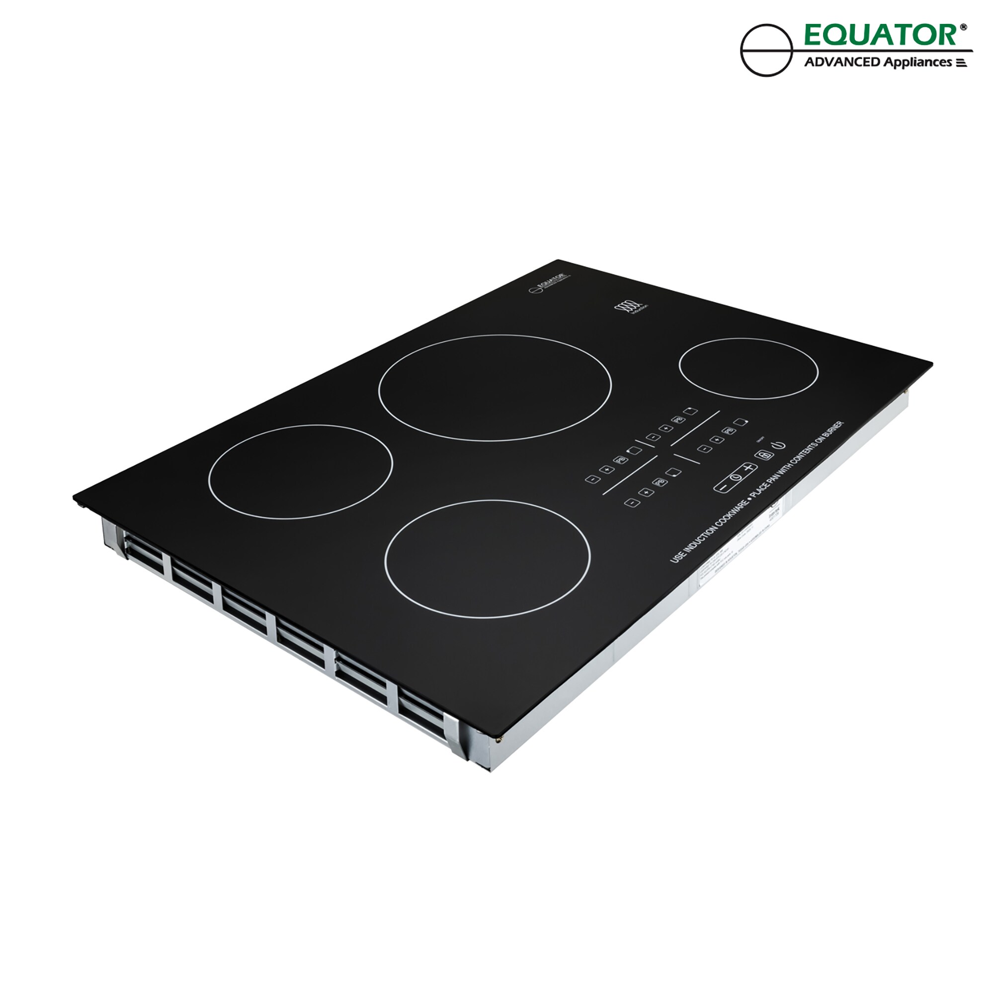 Equator 30" Black Ceramic 4 Burner Induction Cooktop
