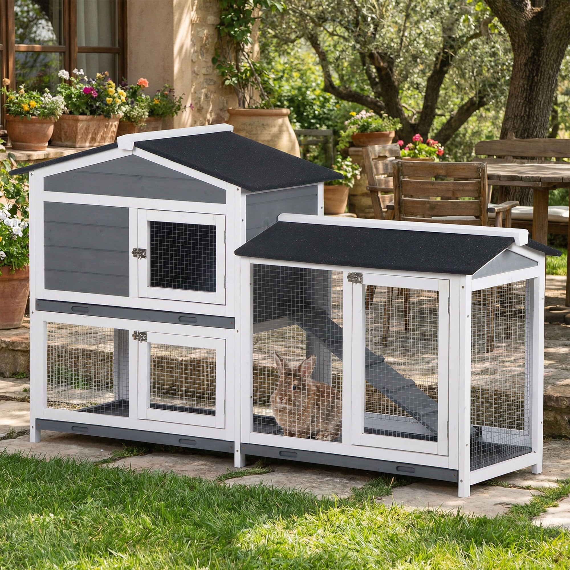Tinyhomie LW-X-ASKARL410 Chicken-Coops-Rabbit-Hutches - View #3
