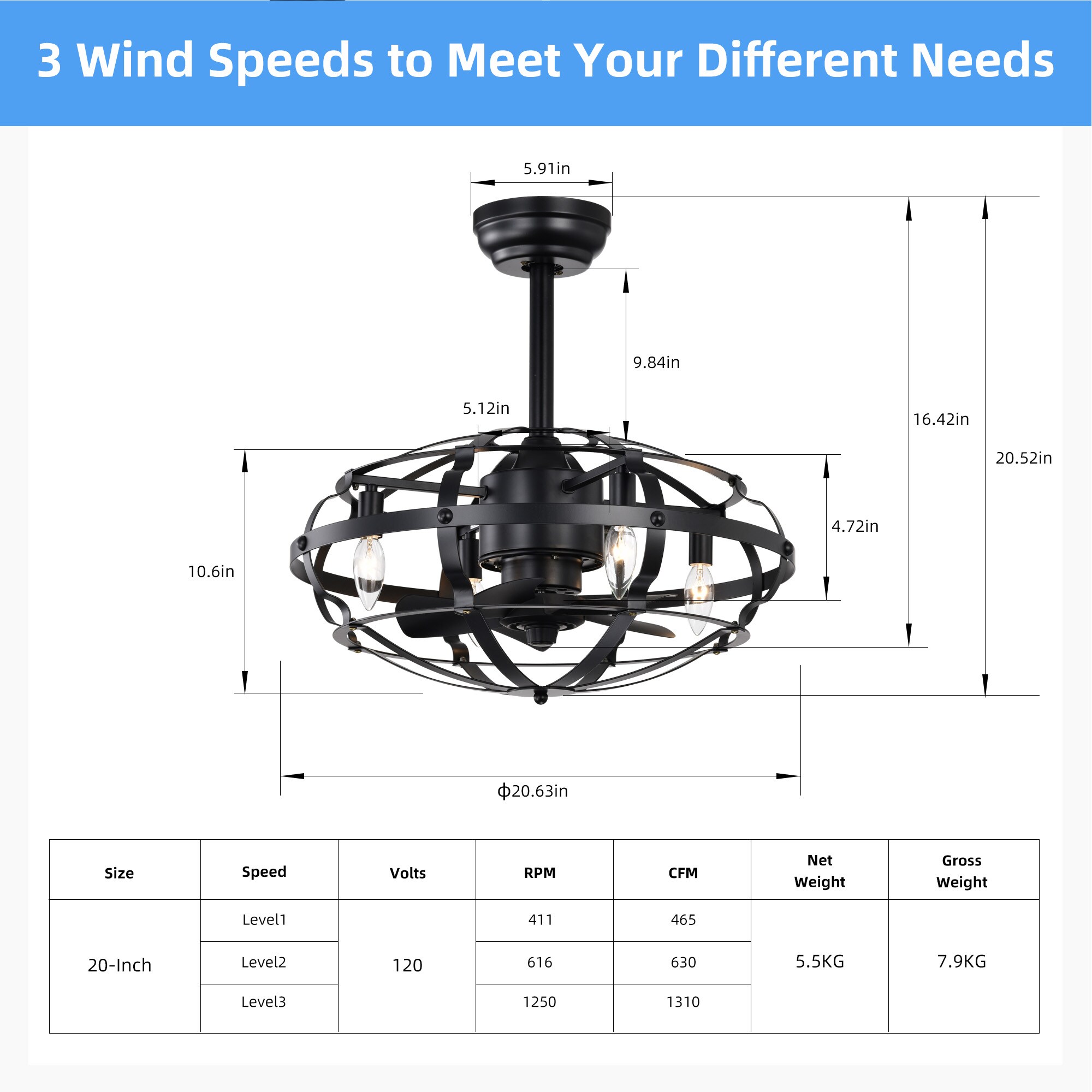 ExBrite DICF0051 Ceiling-Fans - View #14