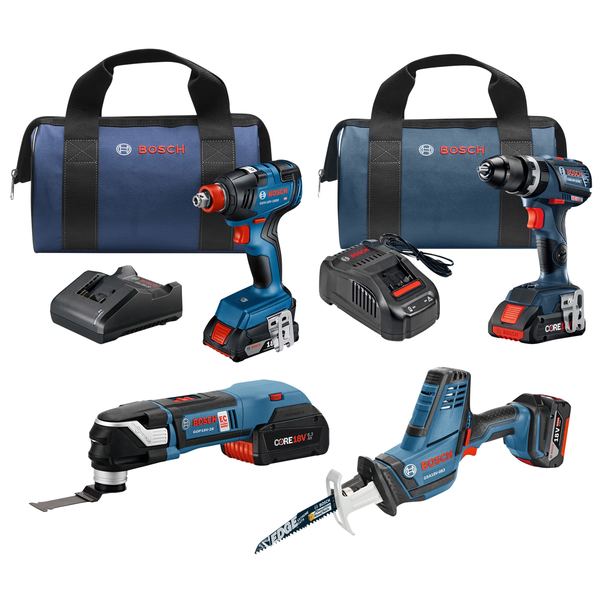 Shop Bosch 7-Tool 18V Kit at