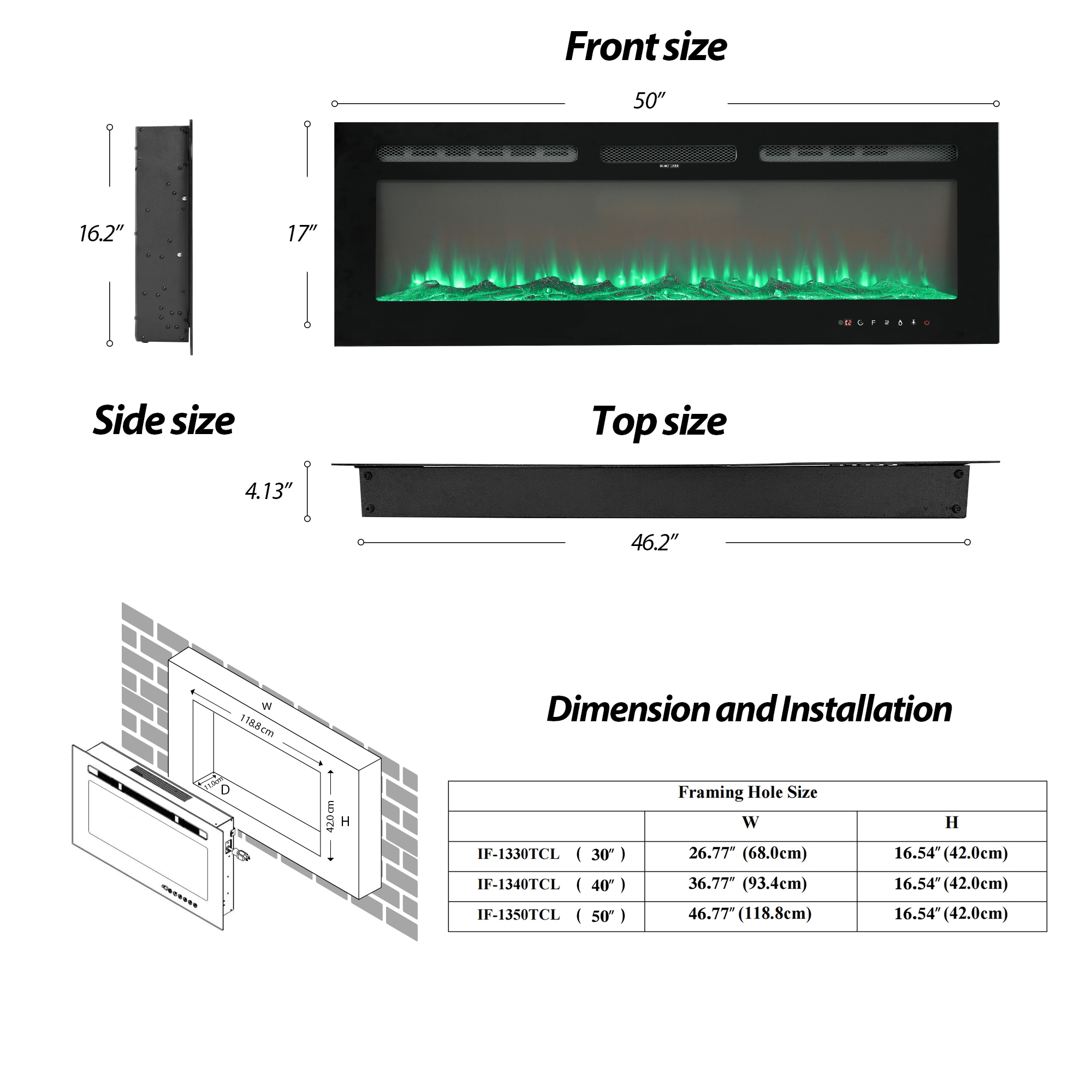  LS-DZBL-50 Electric-Fireplaces - View #5