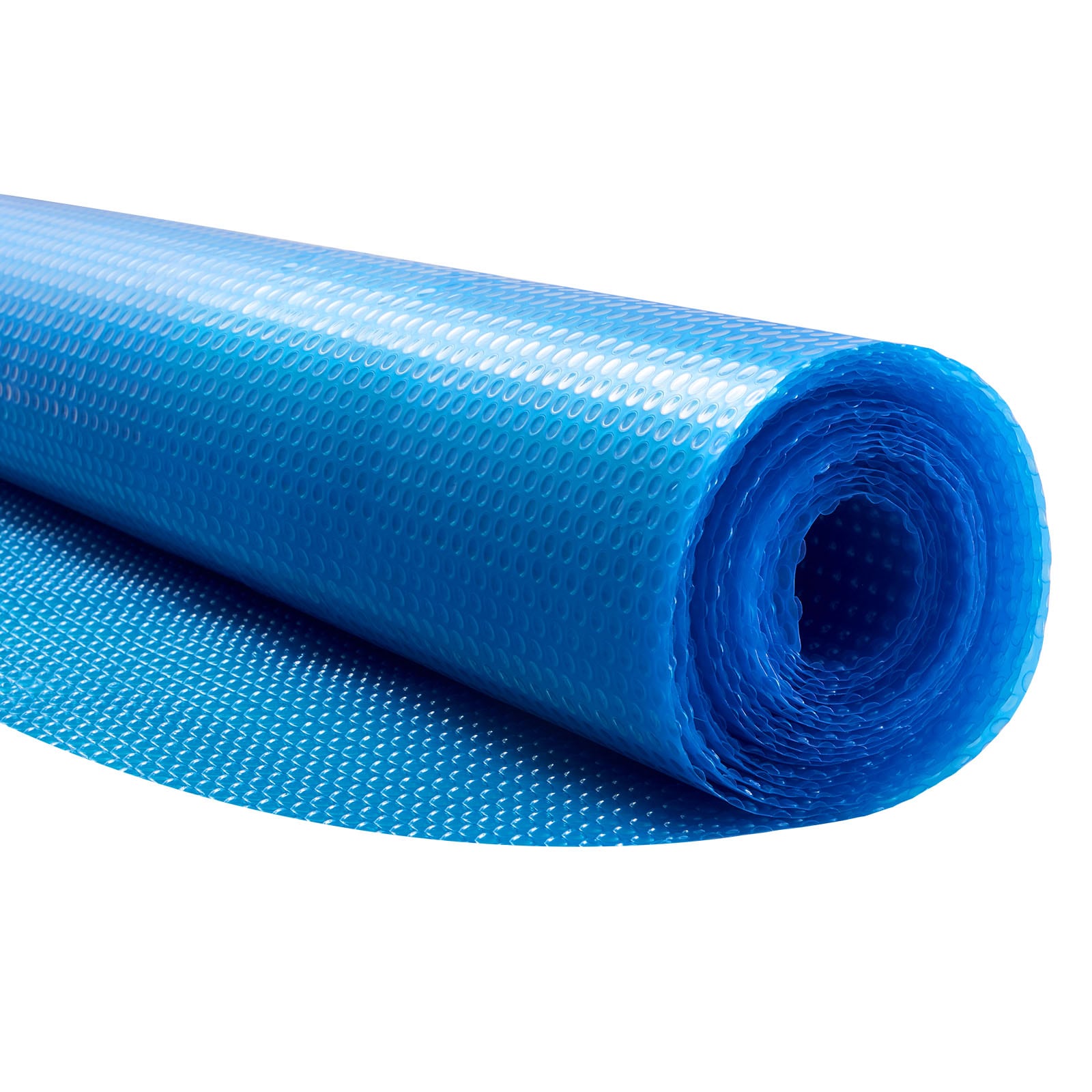 Mecale Round Solar Pool Cover with Insulating Air Bubbles and Trim-to-Fit Polyethylene Blanket