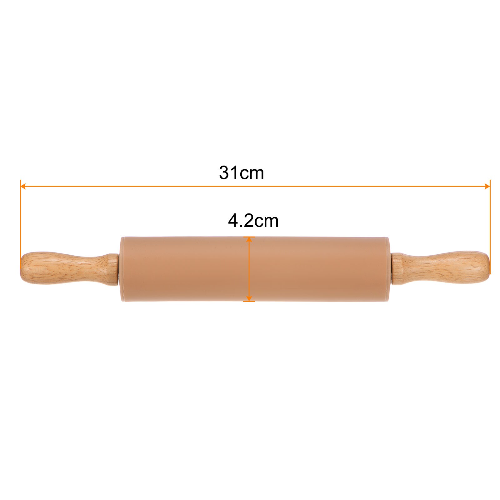 Harfington Silicone Rolling Pins for Baking 12.2inch Non-Stick
