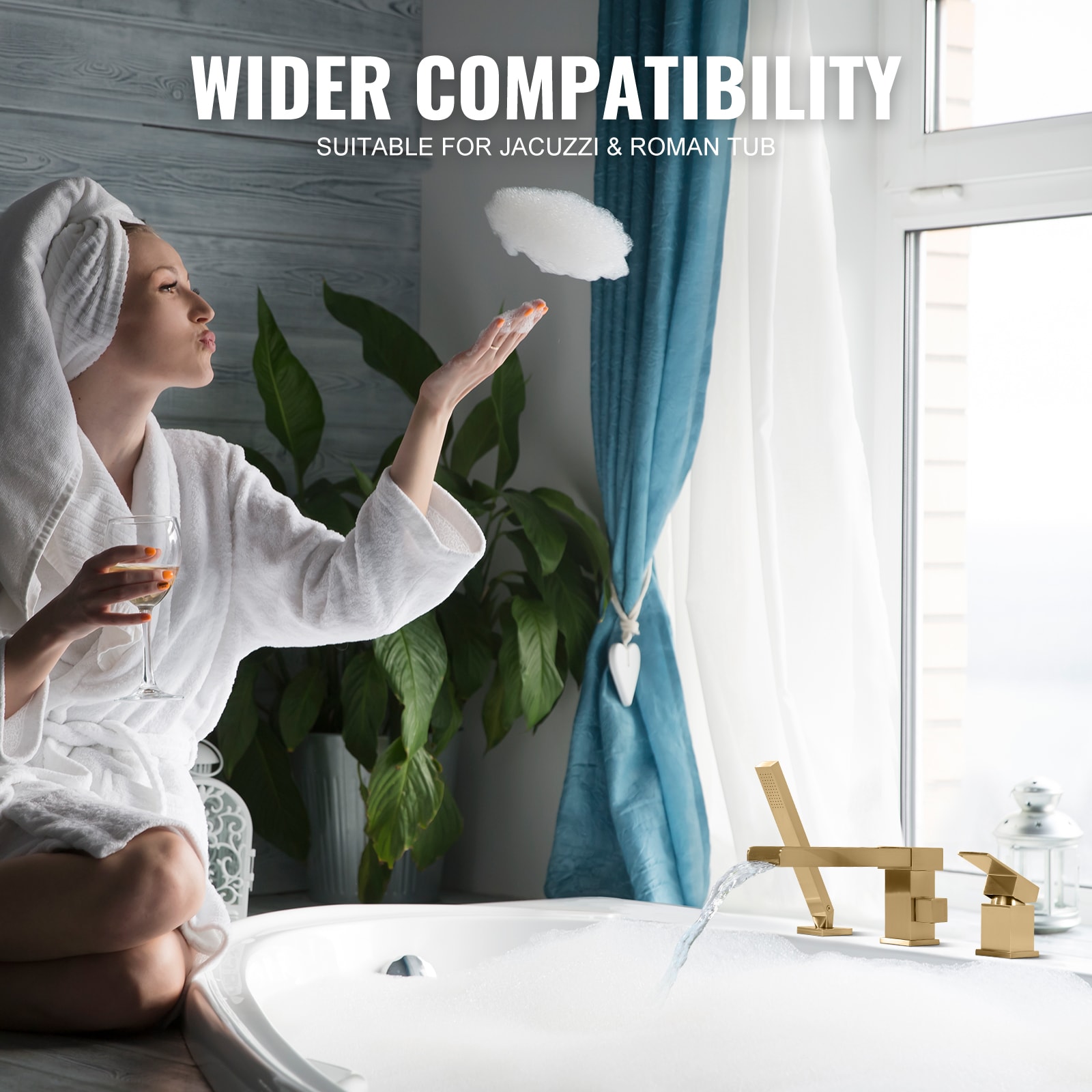WOWOW 3080400G-LW Roman-Tub-Faucets - View #4