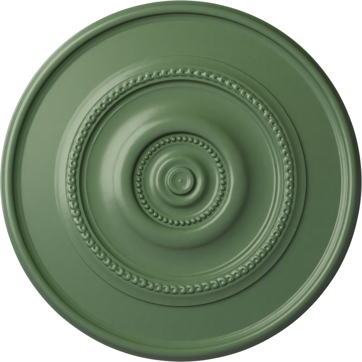 Ekena Millwork CM30DYAGF Dylar 30-in W x 30-in L Painted Athenian Green Polyurethane Whole Ceiling Medallion