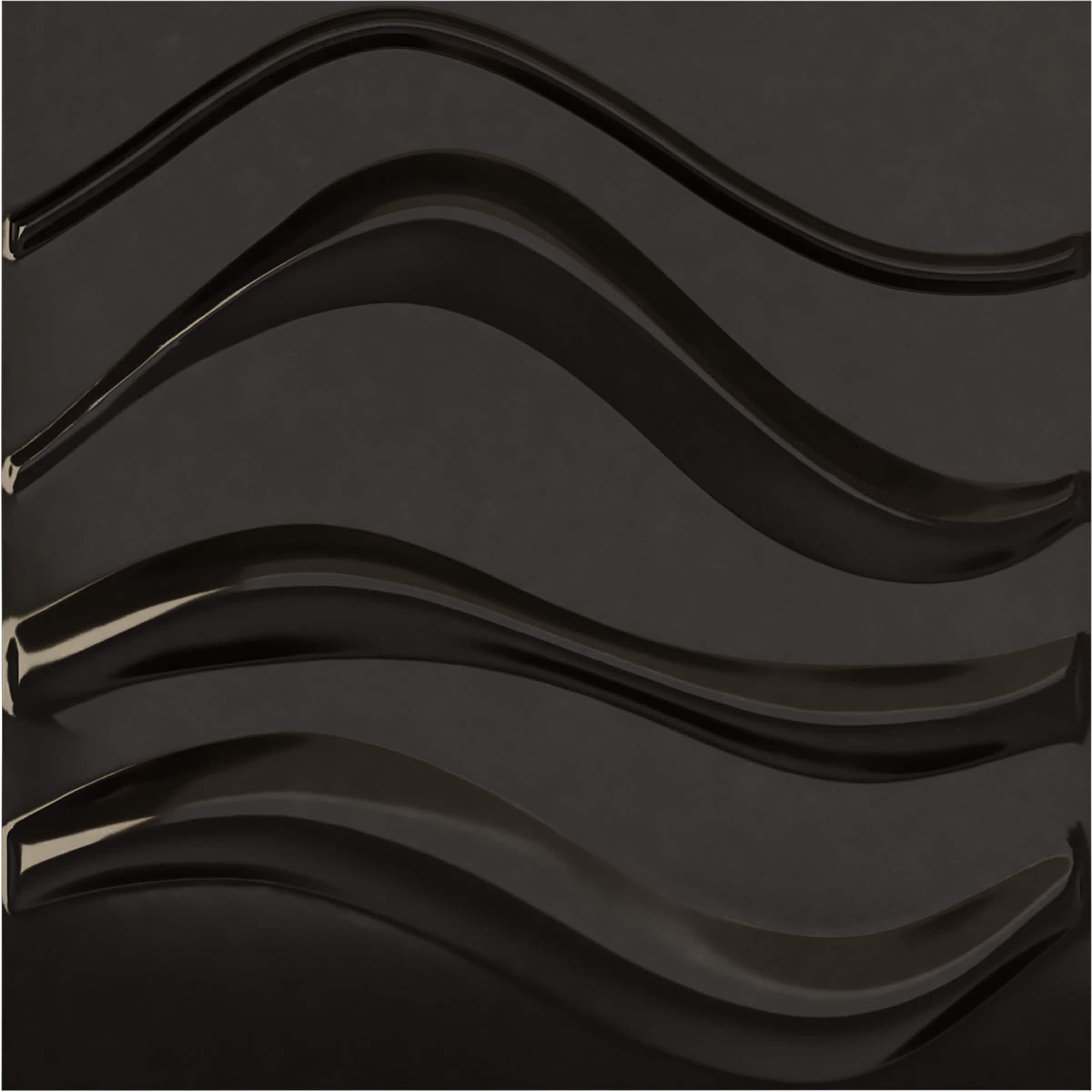 Ekena Millwork WP20X20WVECA-CASE-12 19-5/8-in x 19-5/8-in Embossed Universal Metallic Carbon Mist PVC Wall Panel 12 -Pack