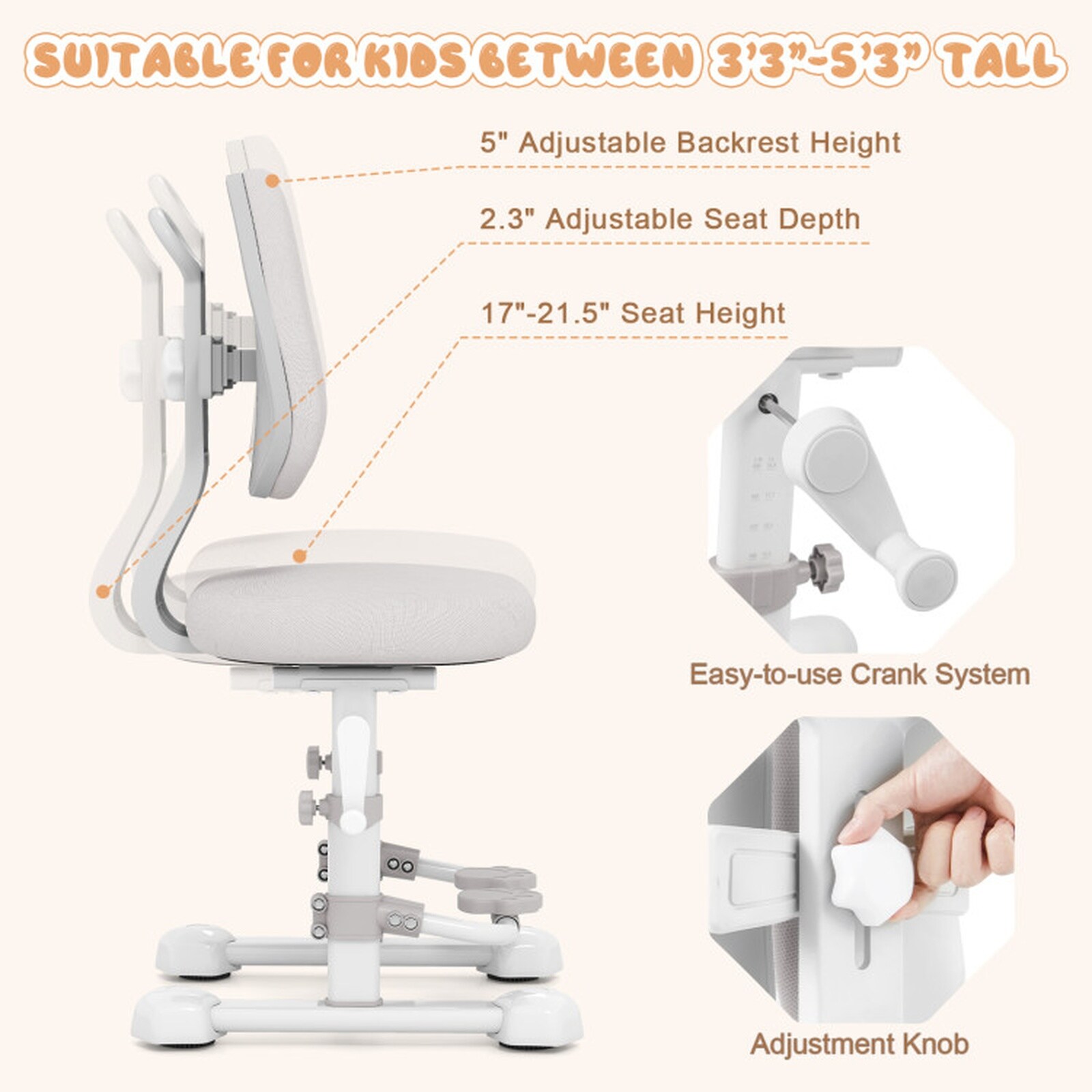 SUGIFT LW102SUGHY3147 Kids-Chairs - View #6