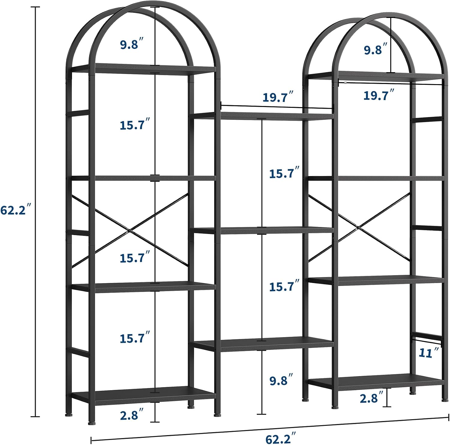 GAOMON CQC-0AKMUM-7SGS bookcases - View #3