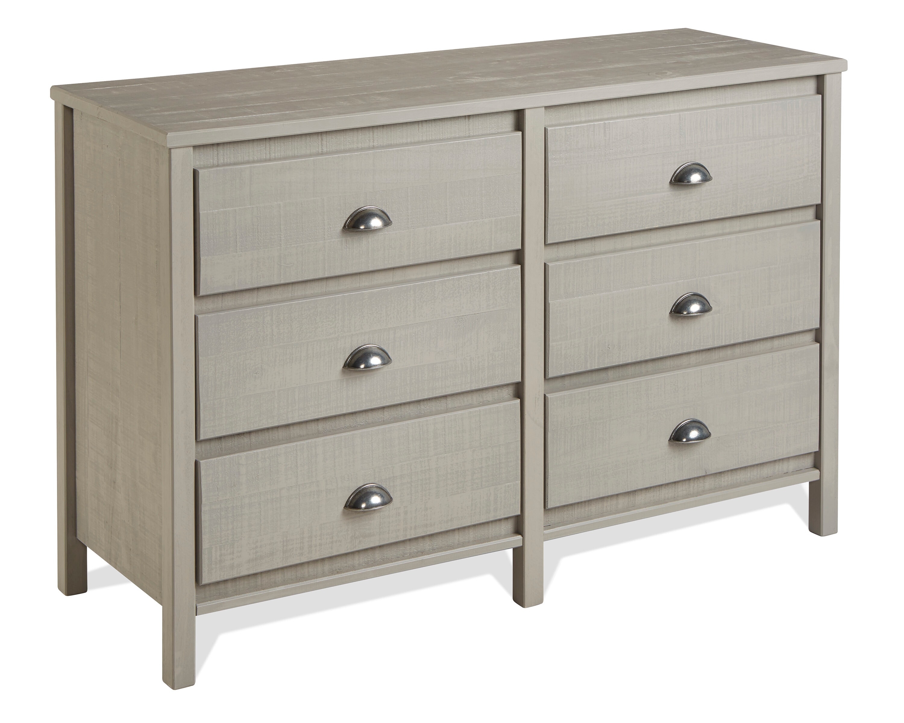 Camaflexi BJ407 Baja Driftwood Grey Pine 6 -Drawer Standard dresser