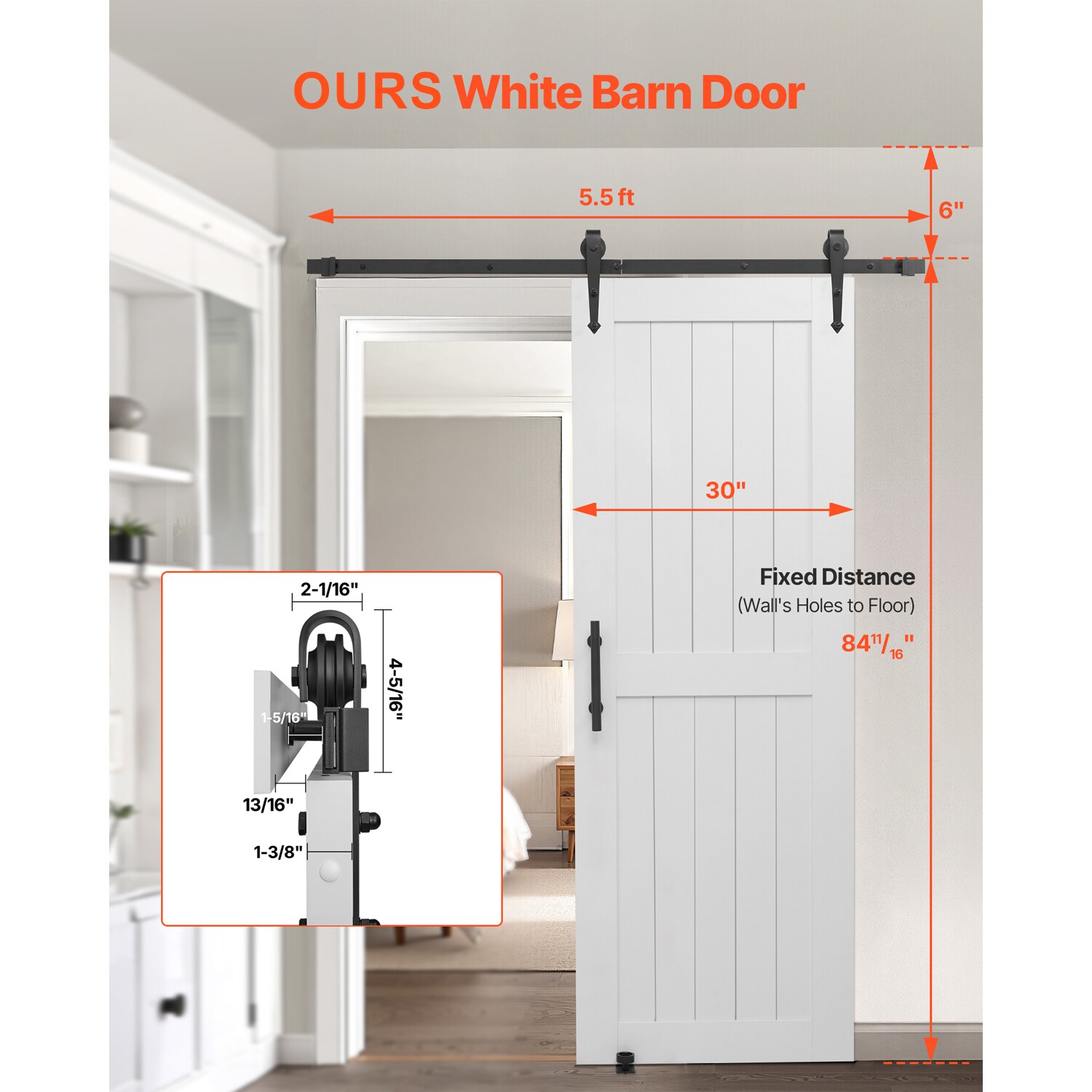 VEVOR SCGCMFHBHXTZ08168V0 Barn-Doors - View #2