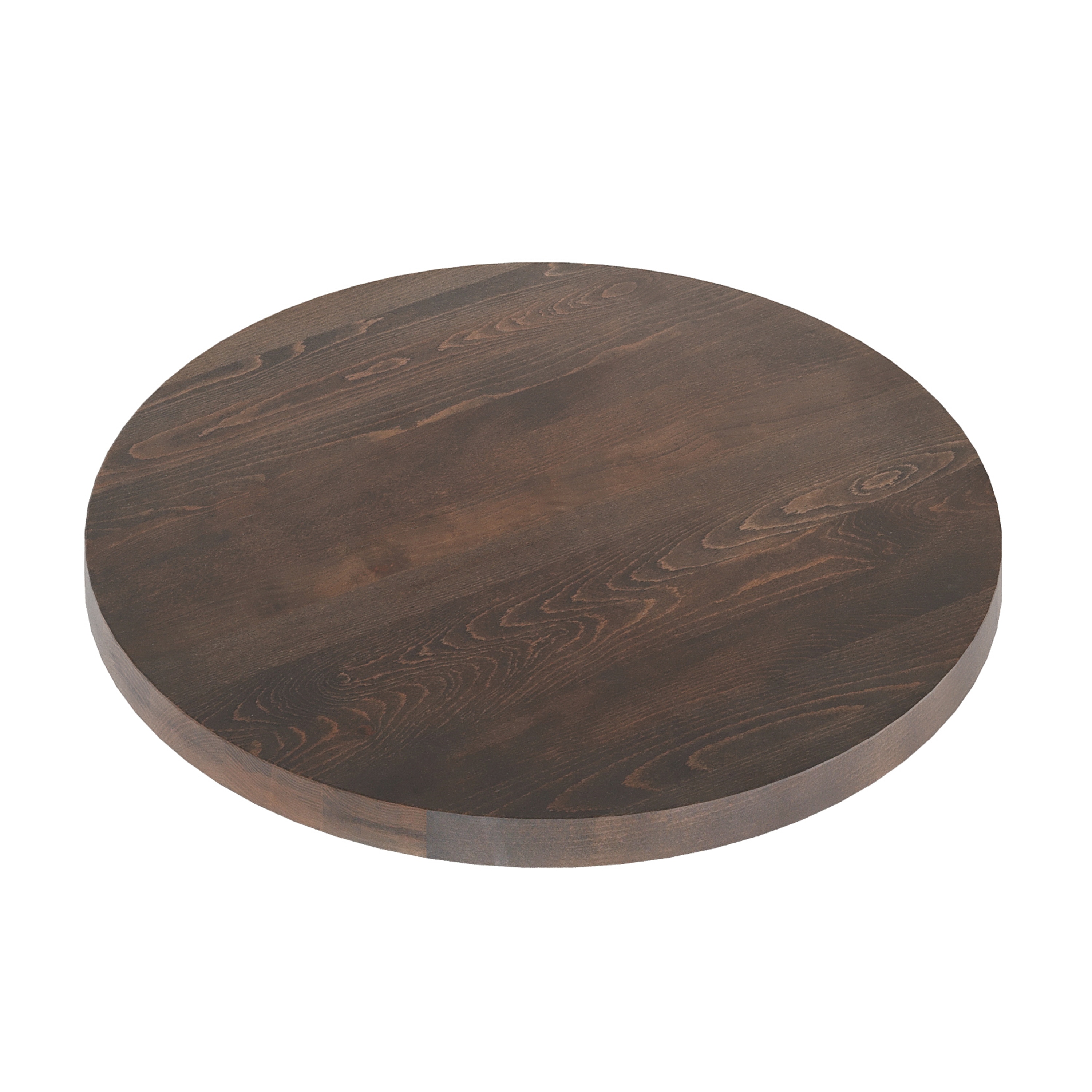 Flash Furniture 196861198731 Bennett 30 Inch Round Solid Wood Indoor 1.5 Inch Thick Rectangular Tabletop in Dark Brown