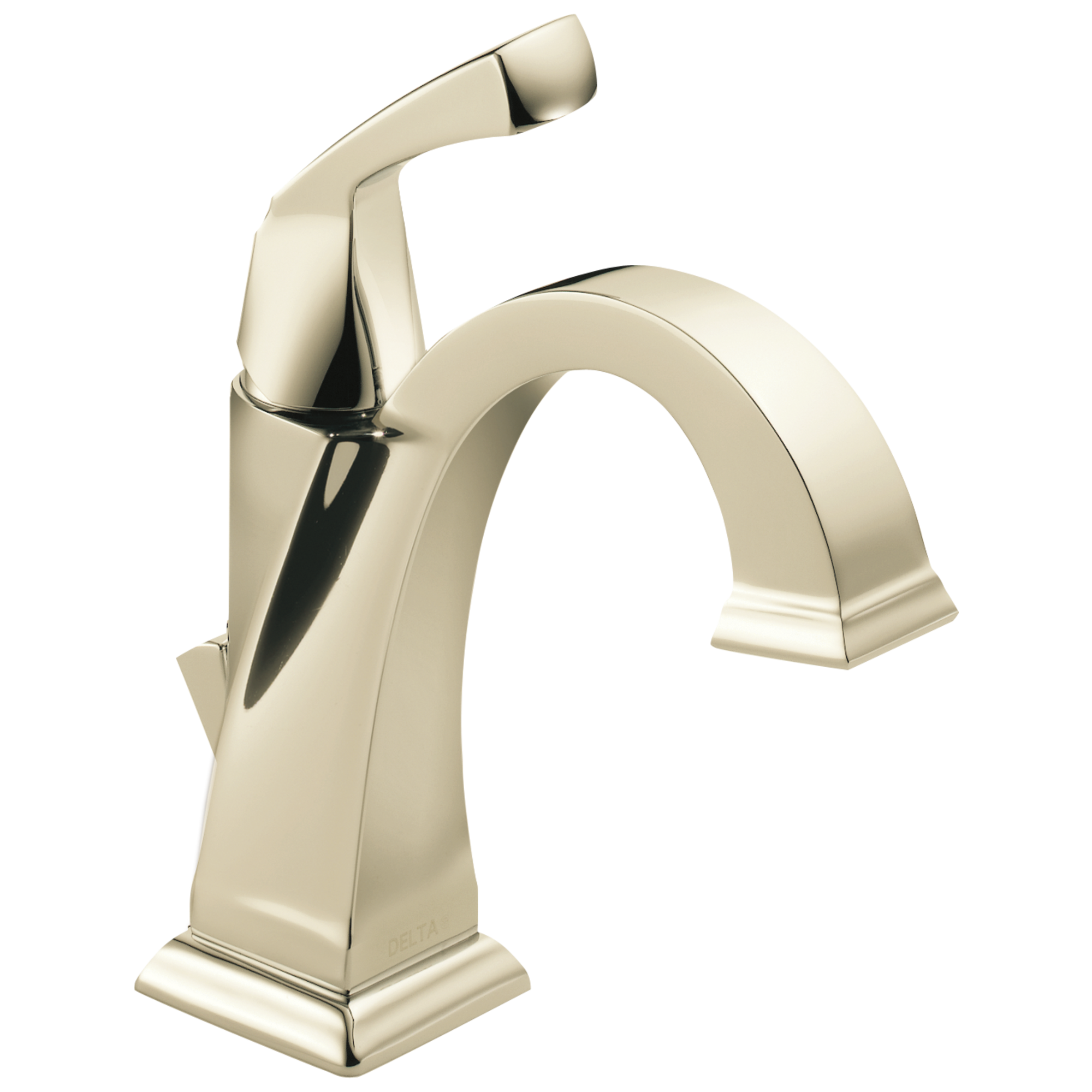Polished Nickel Single Hole Modern Bathroom Faucet