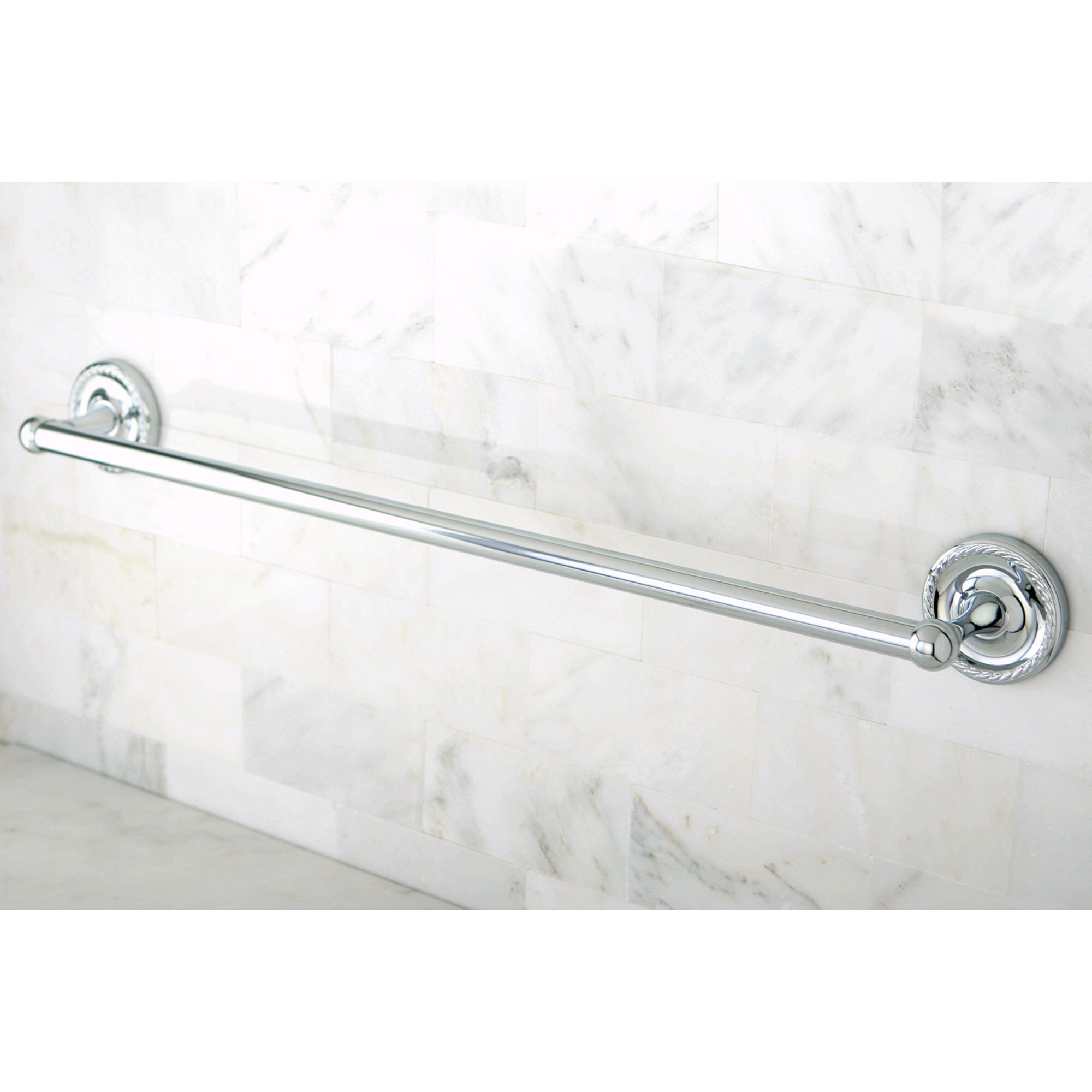 Kingston Brass WL9111 Templeton 24-in Polished chrome Wall mount Single Towel Bar