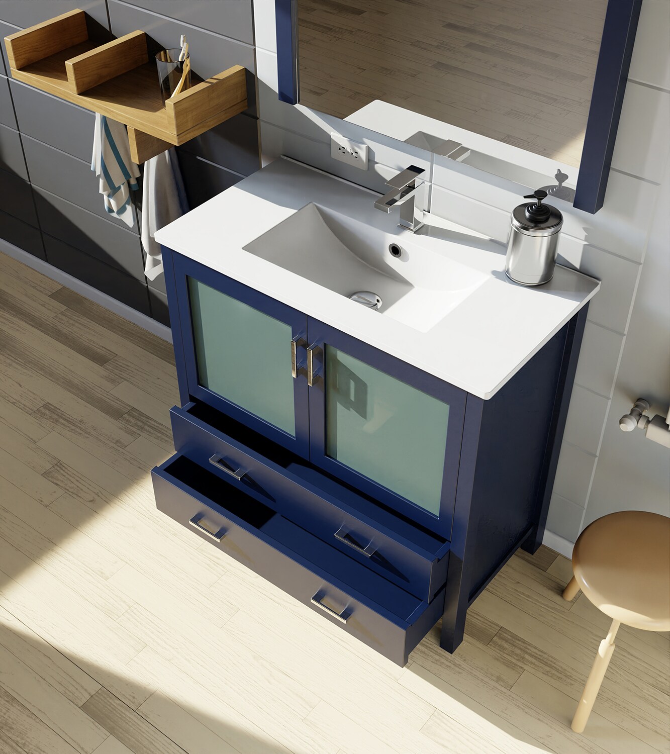 Lexora LV341836SEESM34F Bath-Vanity-Combo - View #16