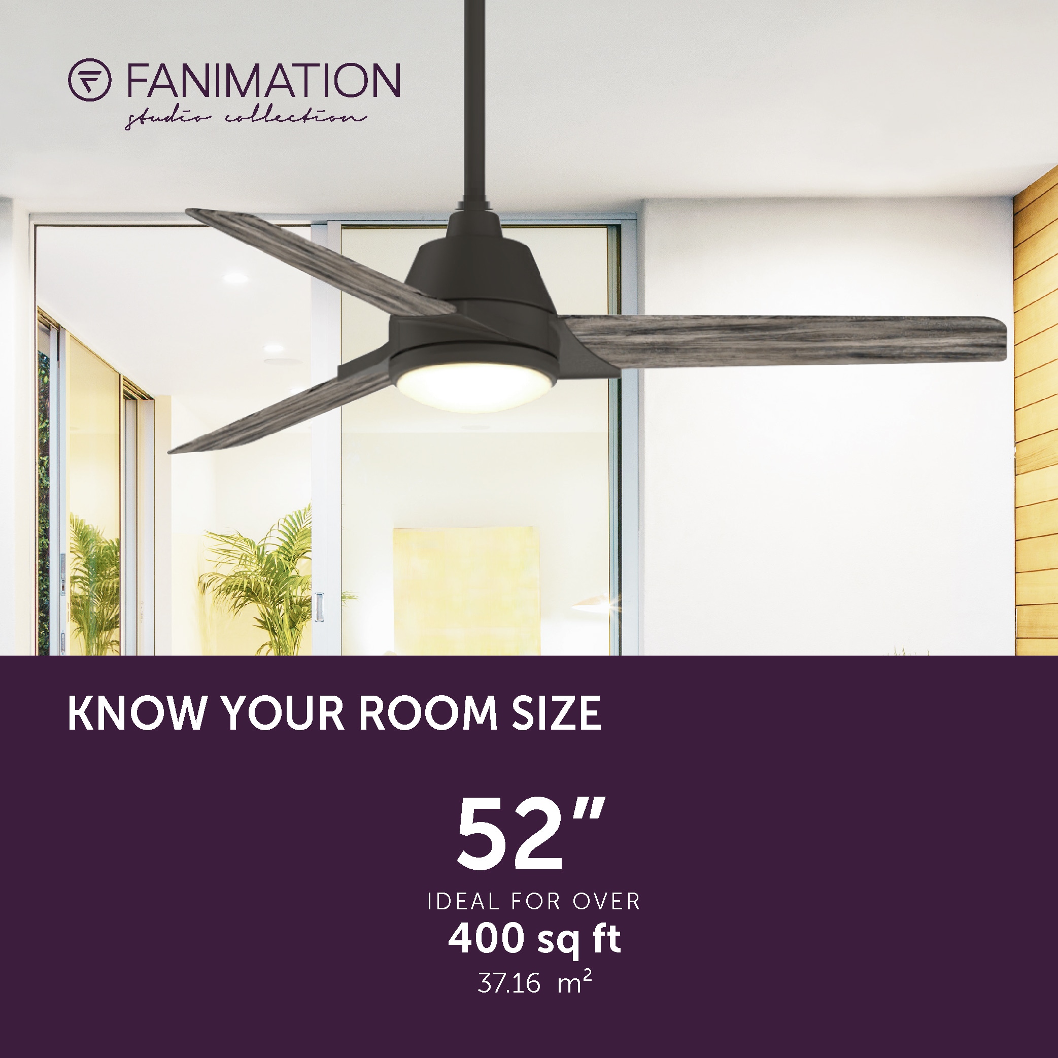 Fanimation Studio Collection LP8406LGR Ceiling-Fans - View #12