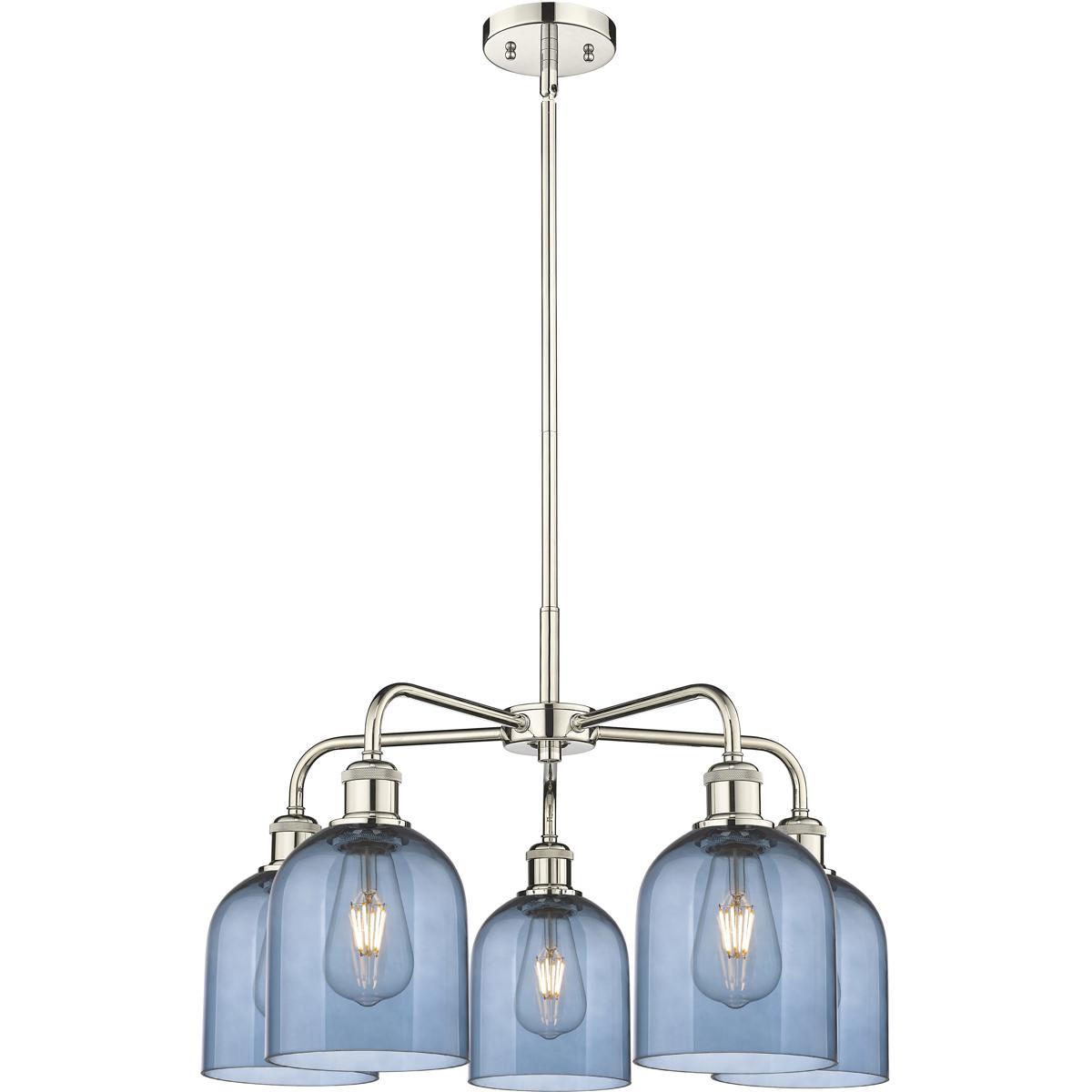 Innovations Lighting - 516-5CR-PN-G558-6BL Ballston Bella Chandelier Polished Nickel