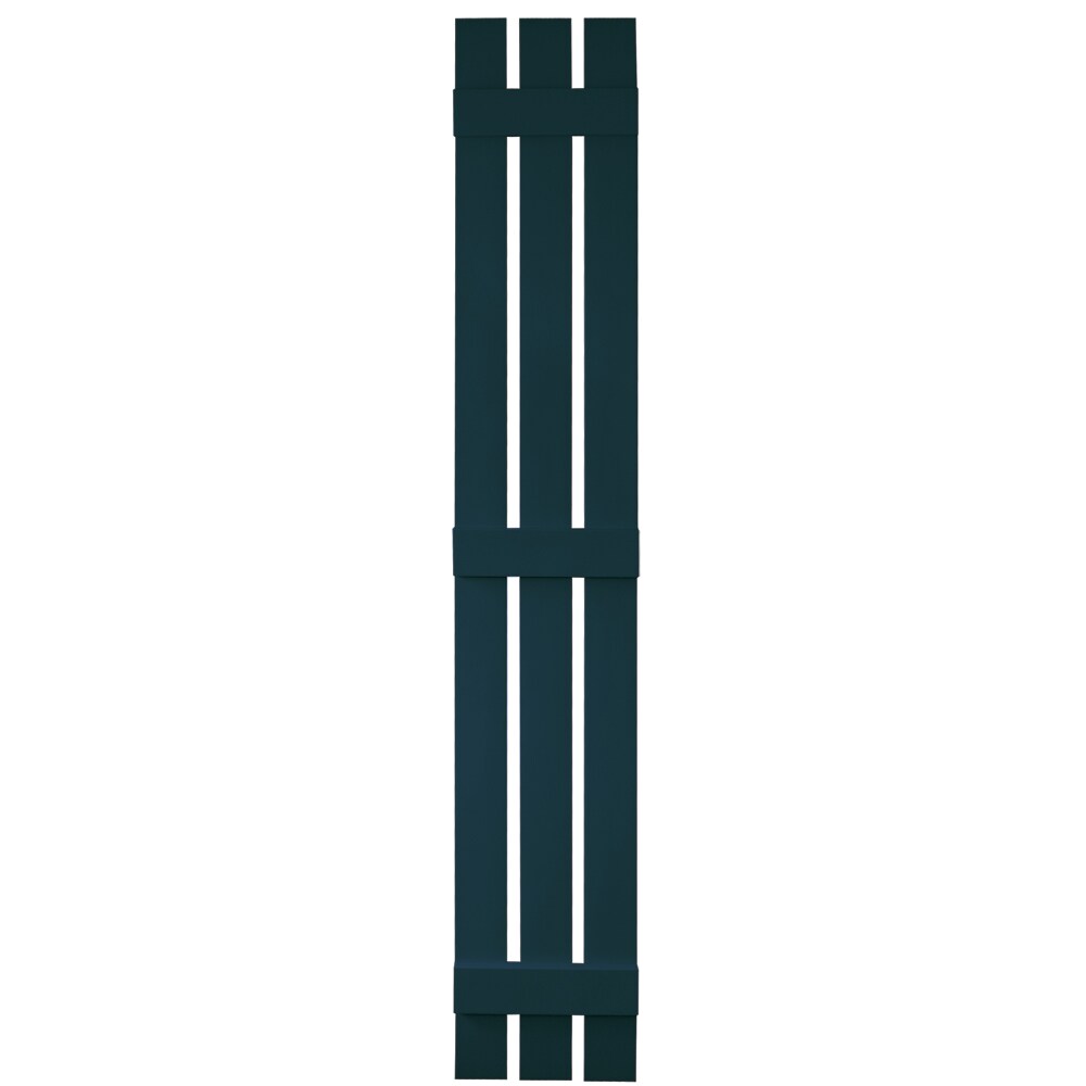 Vantage V5371280166 11.875-in W x 78.625-in H Indigo Blue Board and batten Spaced Exterior Shutters ( 1 -Pack )