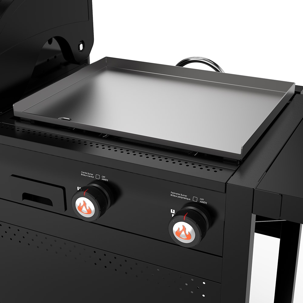 BakerStone Black 4-Burner Liquid Propane Gas Grill with 1 Side Burner ...