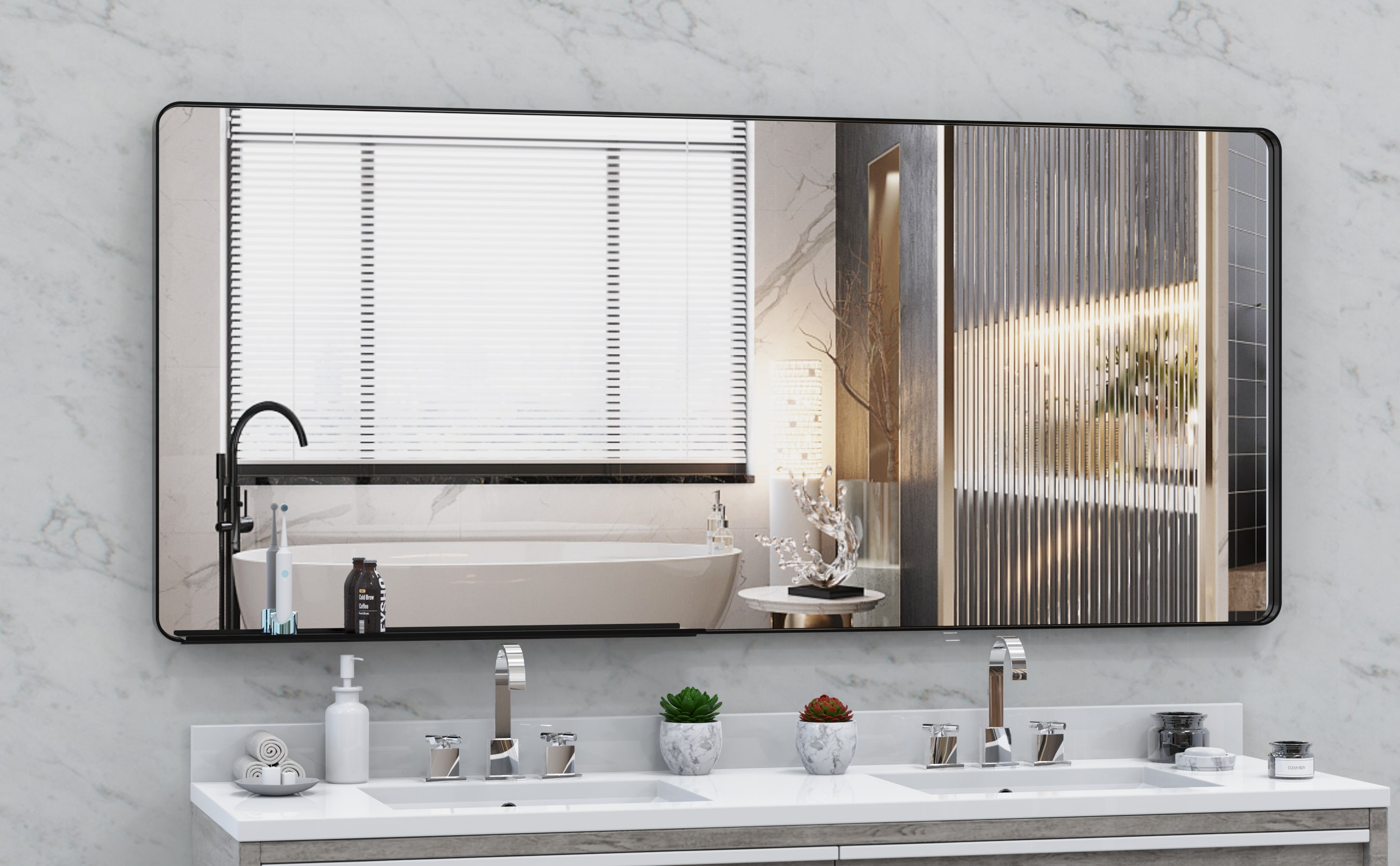 Forclover MF03GI-ME07 Framed-Bath-Mirrors - View #10