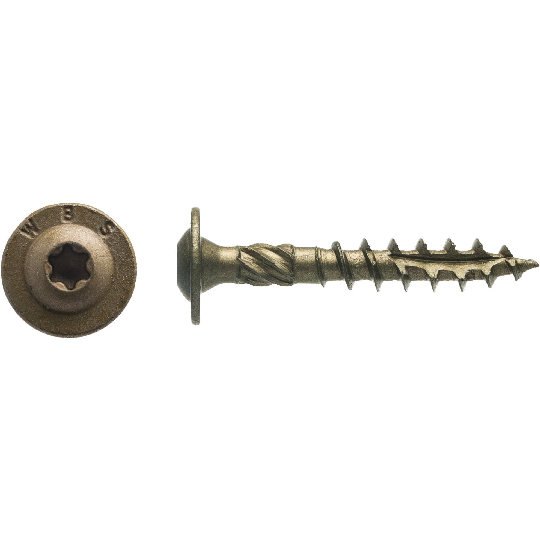  Bronze T25 Lag Screw 100 Pack for Wood Projects