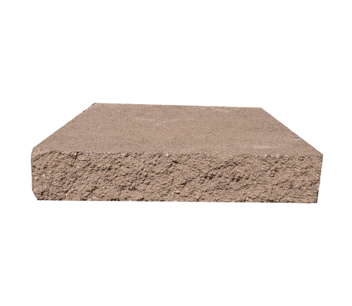 ORCO 595972500L 3-in H x 16-in L x 11.25-in D MID-BROWN Concrete Retaining wall cap
