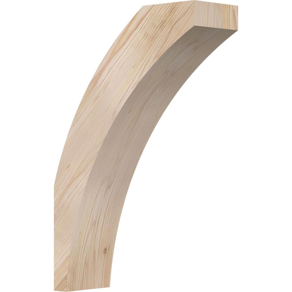 Ekena Millwork BRC06X16X24THR00SDF 5-1/2-in x 16-in x 24-in Douglas Fir Unfinished Wood Thorton Smooth Knee Brace